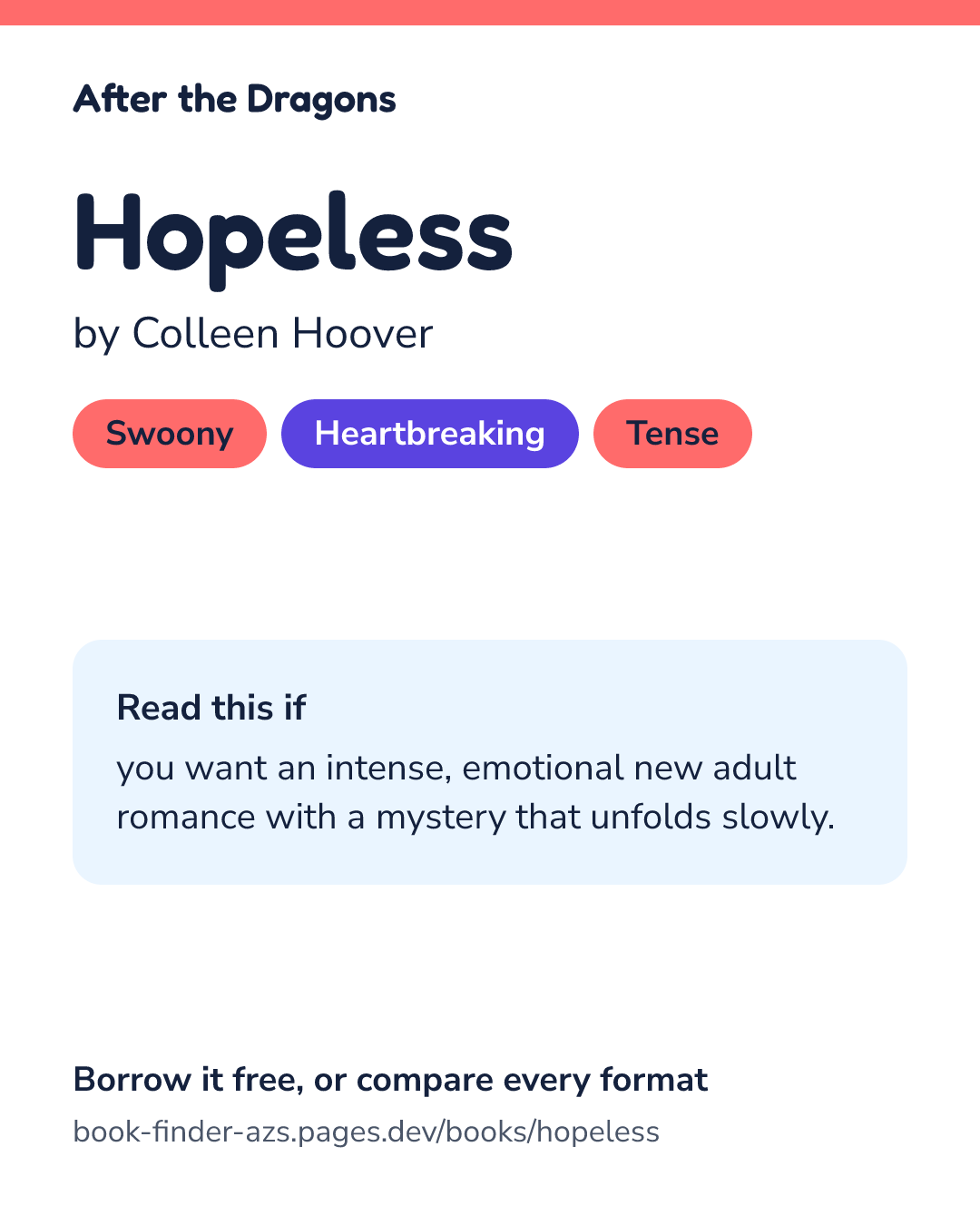 Share card for Hopeless