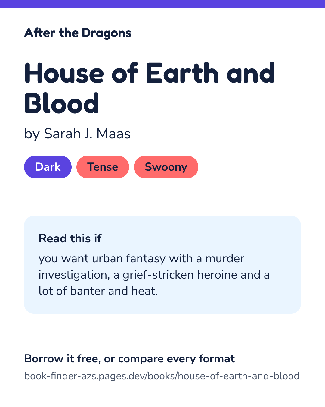 Share card for House of Earth and Blood