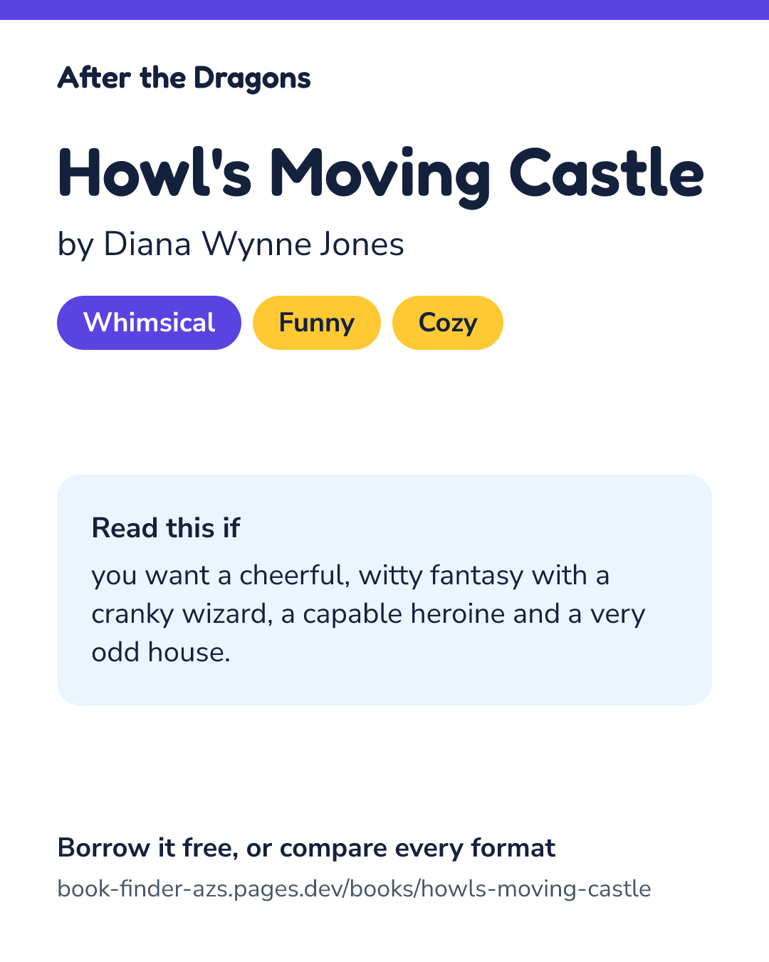 Share card for Howl's Moving Castle