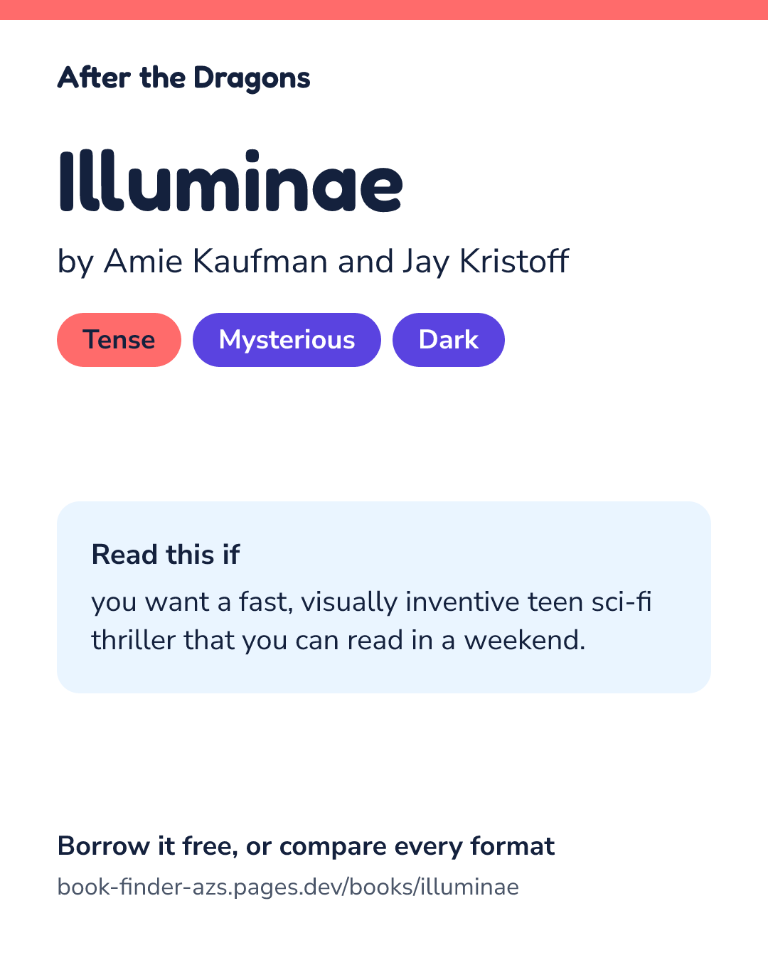 Share card for Illuminae