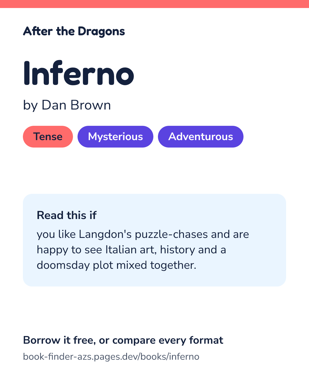 Share card for Inferno