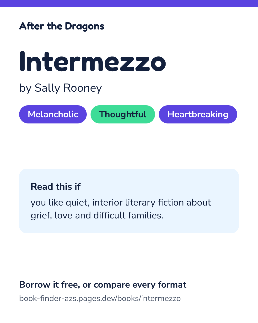 Share card for Intermezzo