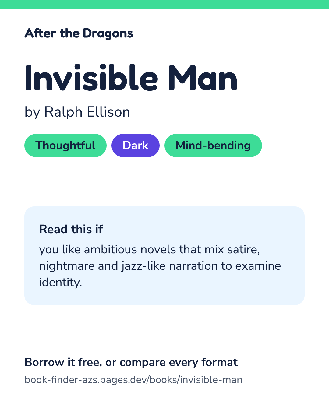 Share card for Invisible Man