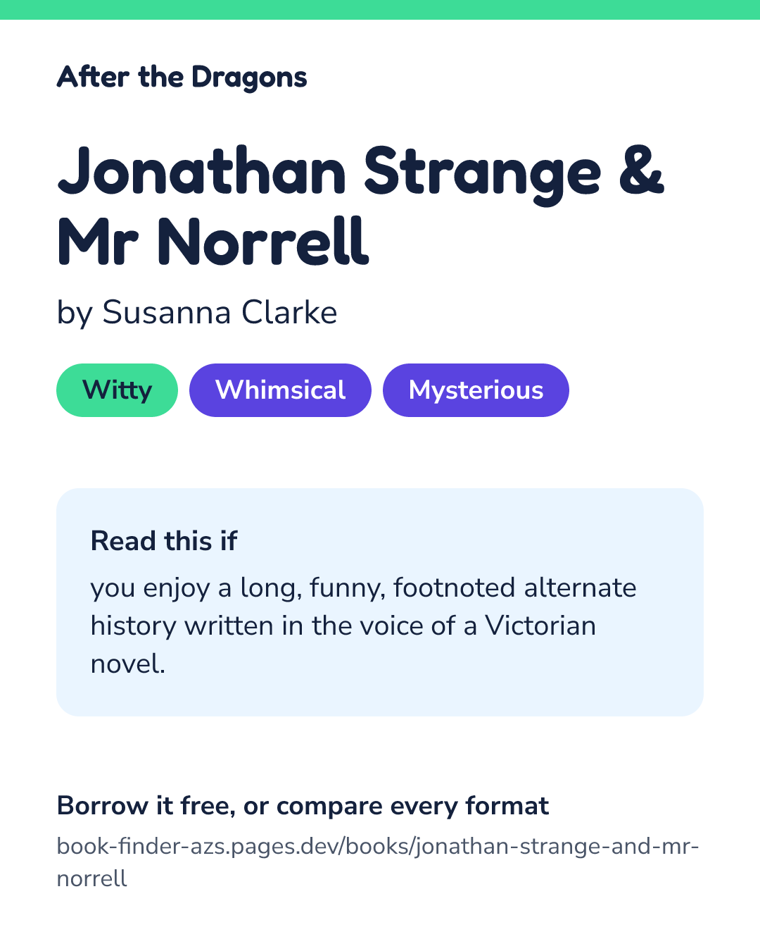 Share card for Jonathan Strange & Mr Norrell