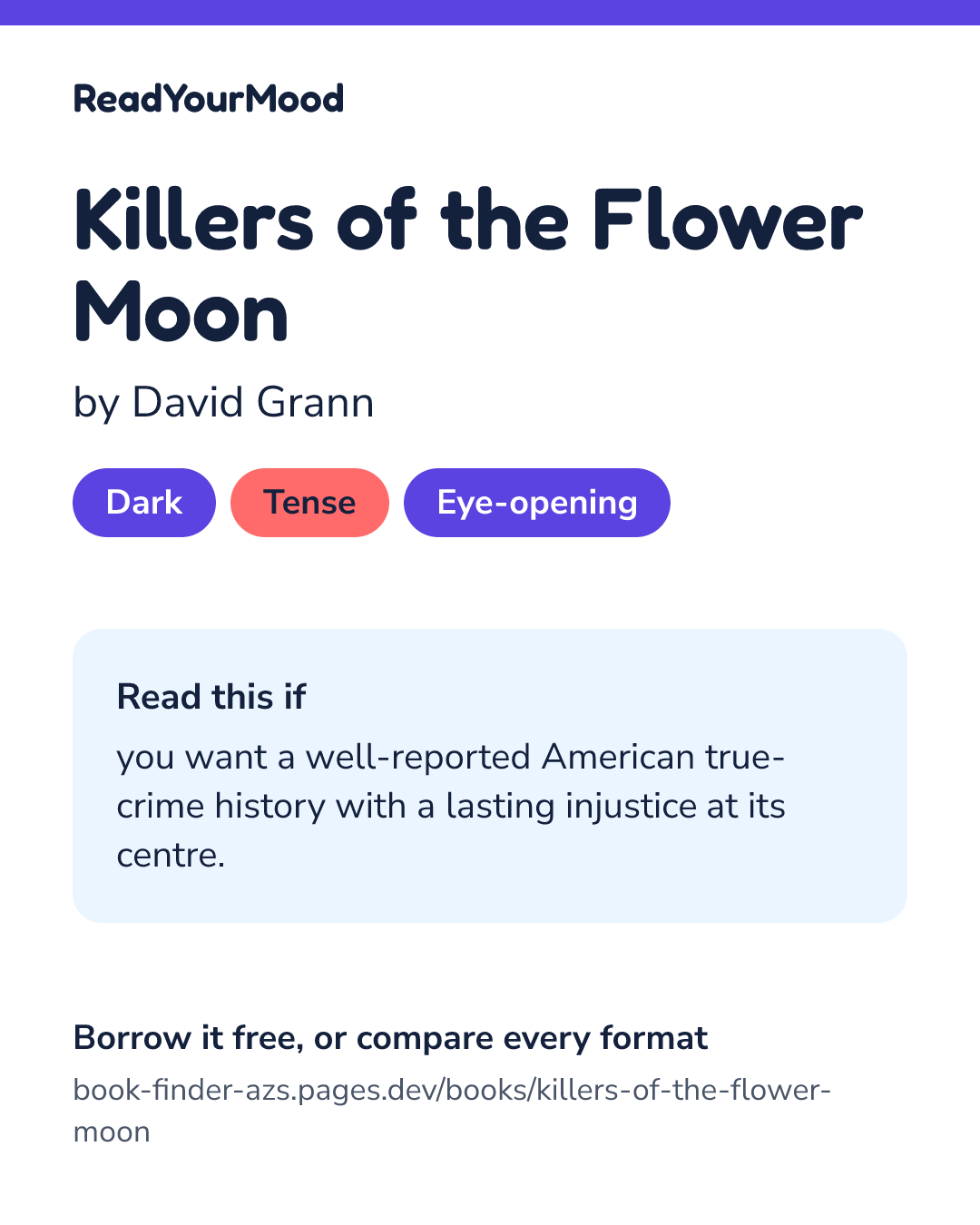 Share card for Killers of the Flower Moon