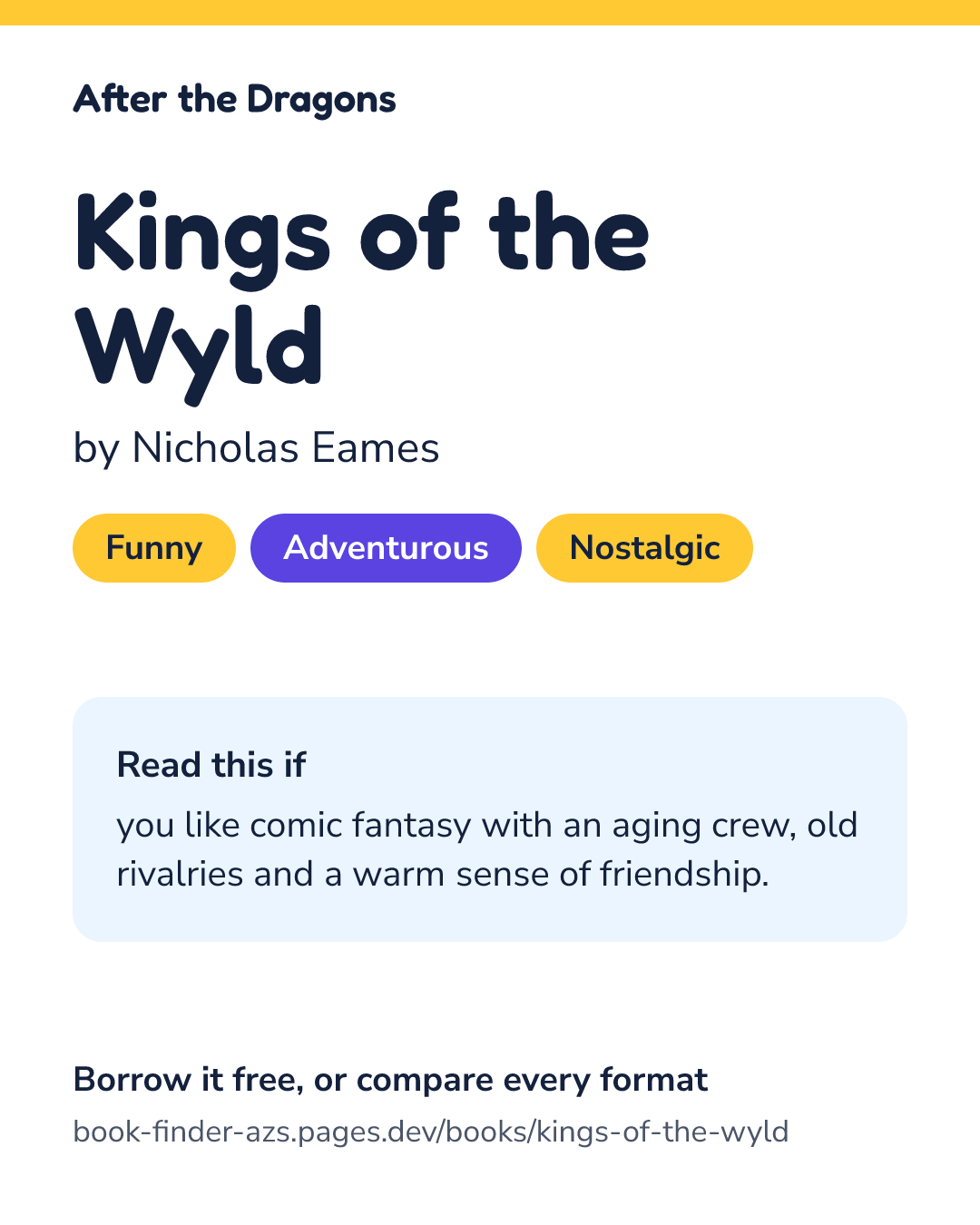 Share card for Kings of the Wyld