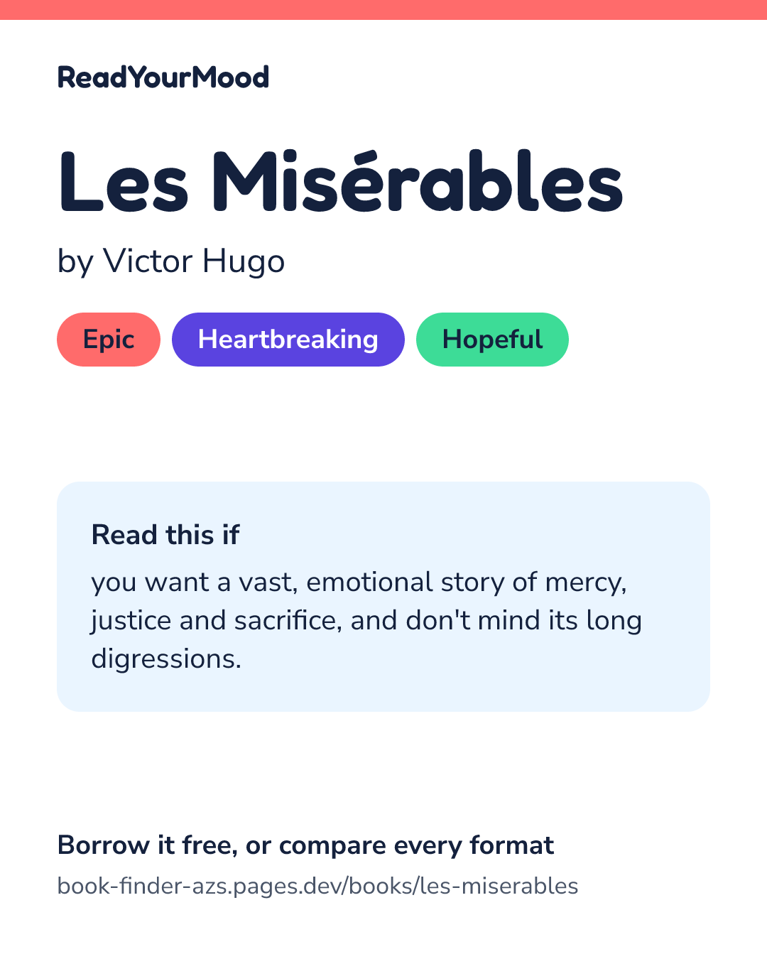 Share card for Les Misérables