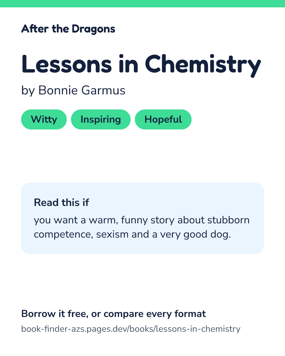 Share card for Lessons in Chemistry