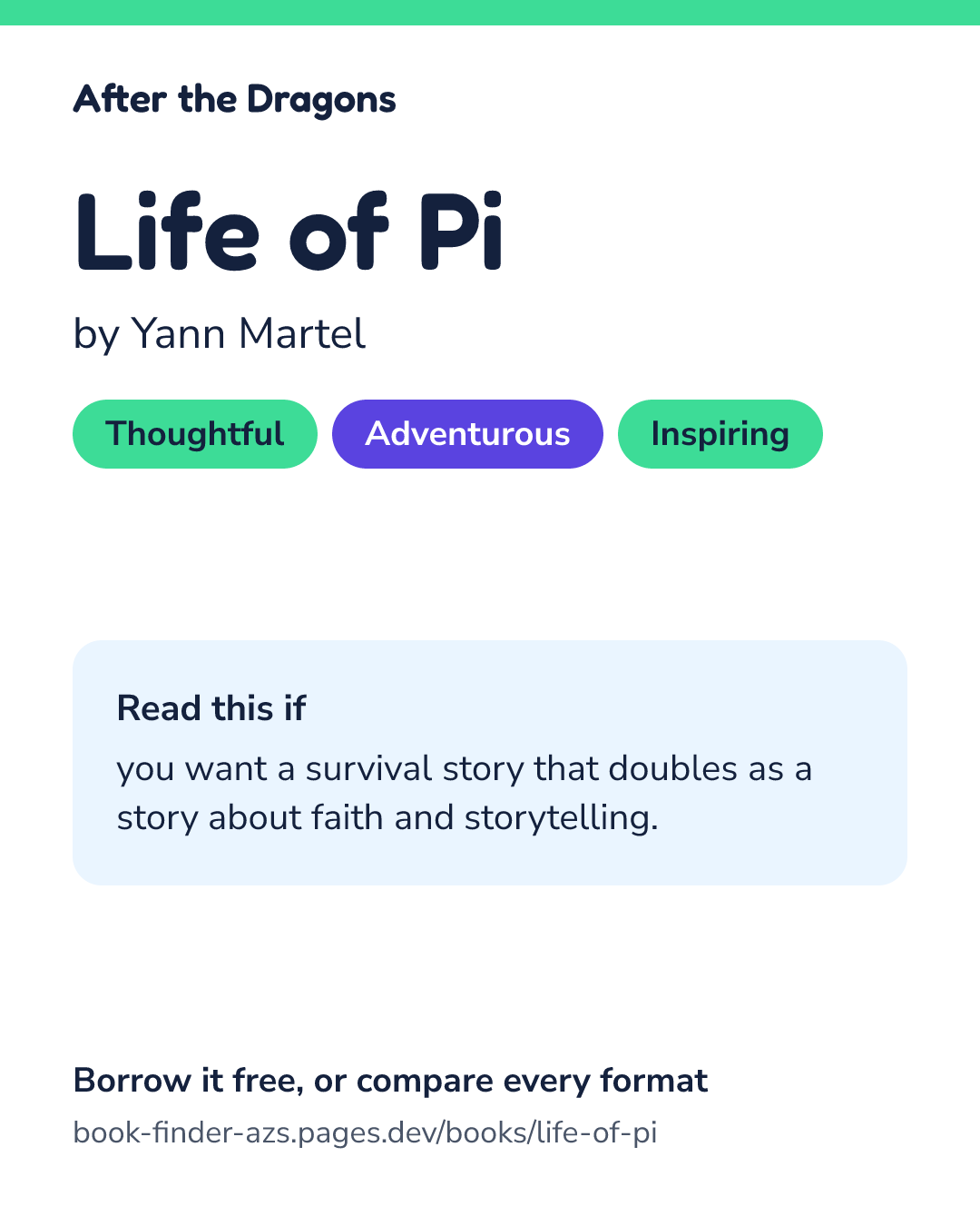Share card for Life of Pi
