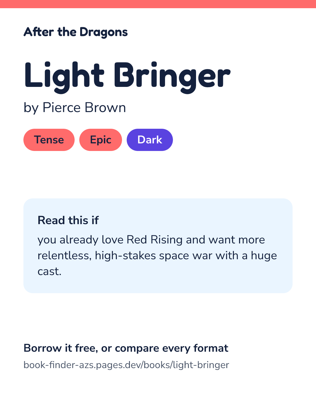 Share card for Light Bringer