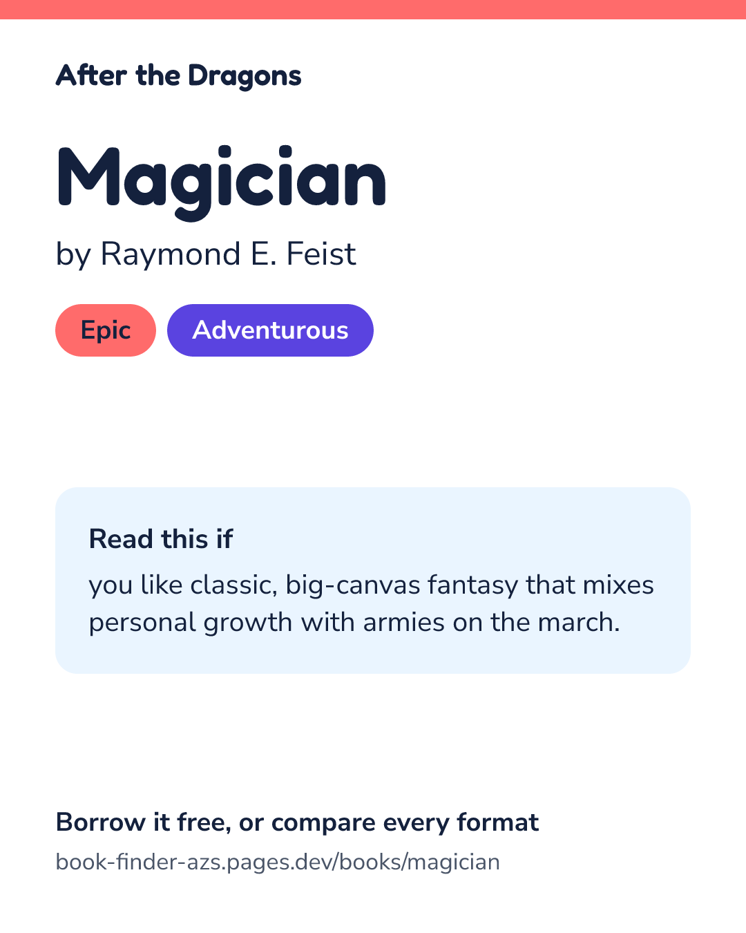 Share card for Magician