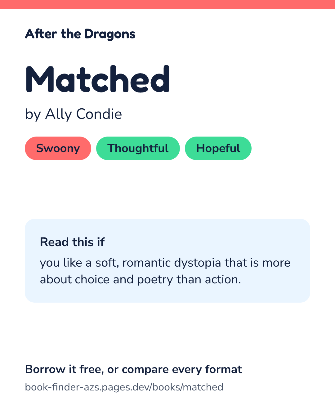Share card for Matched