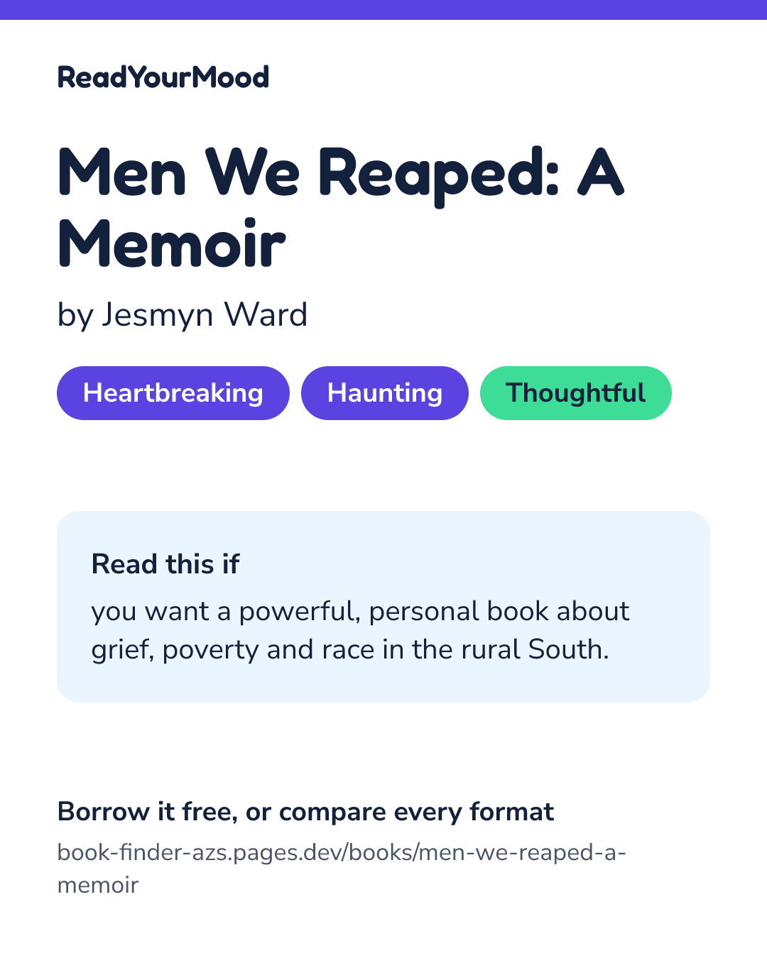 Share card for Men We Reaped: A Memoir