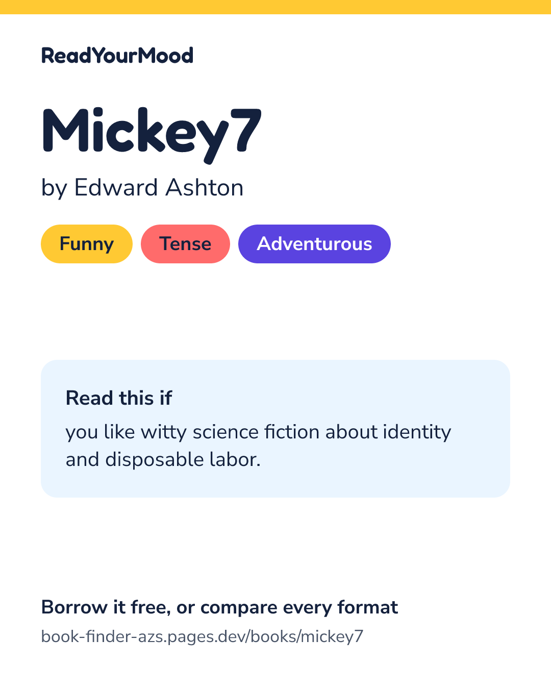 Share card for Mickey7