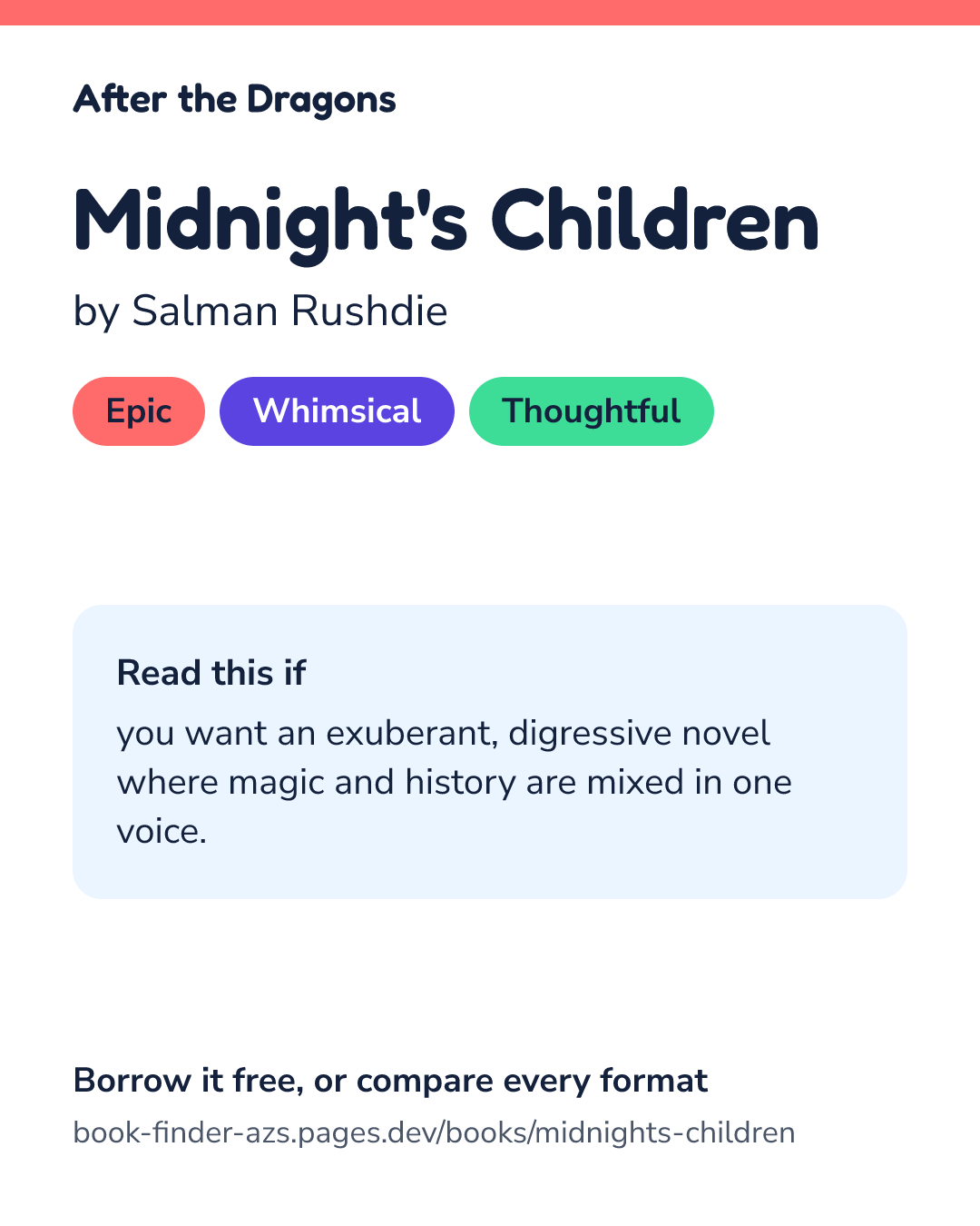 Share card for Midnight's Children