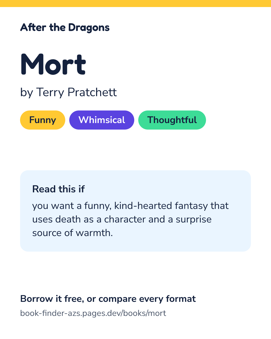 Share card for Mort