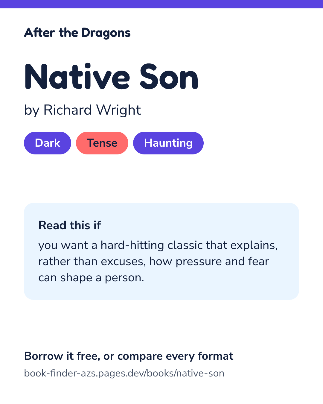 Share card for Native Son