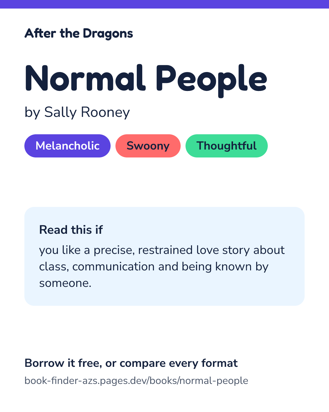 Share card for Normal People