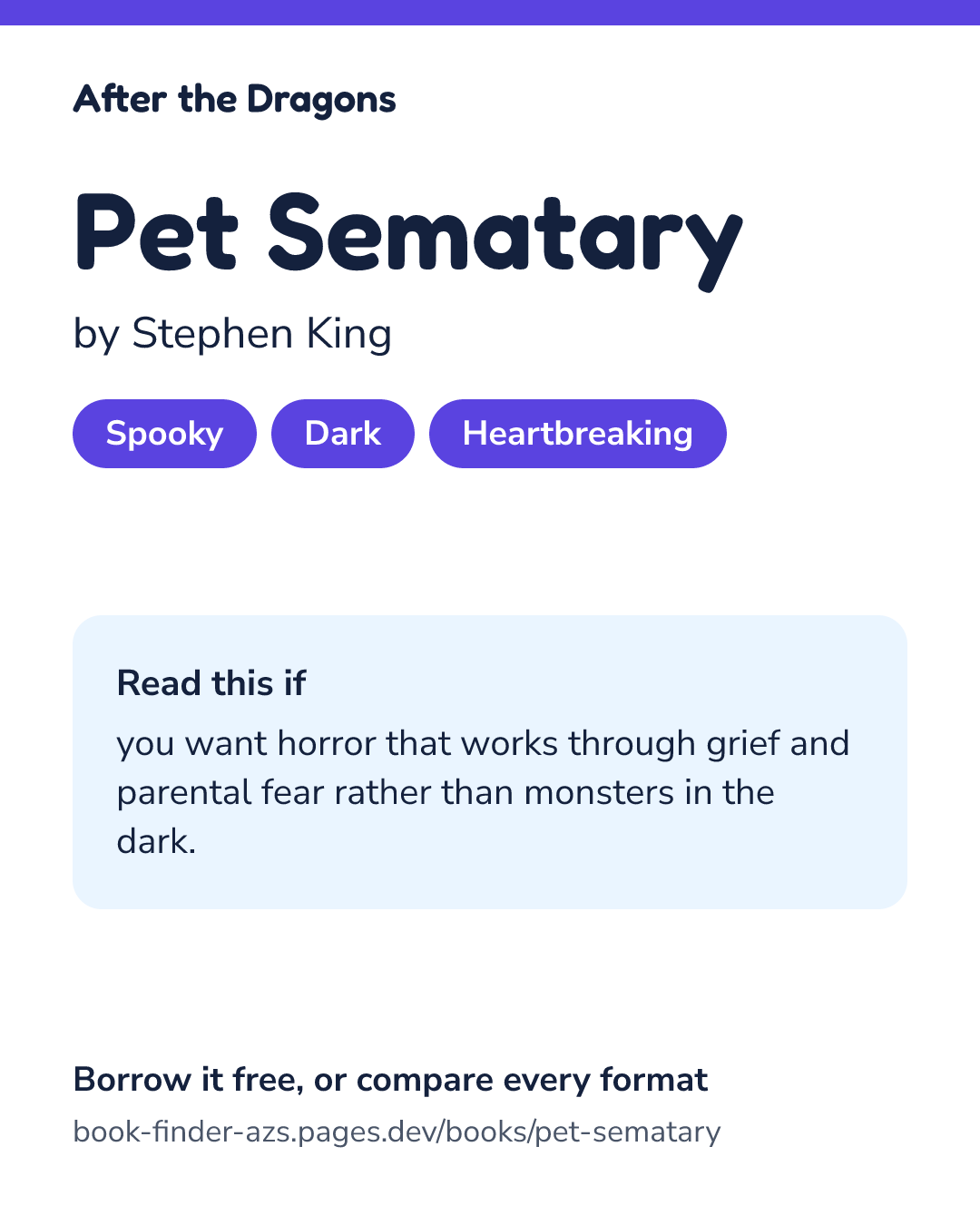 Share card for Pet Sematary