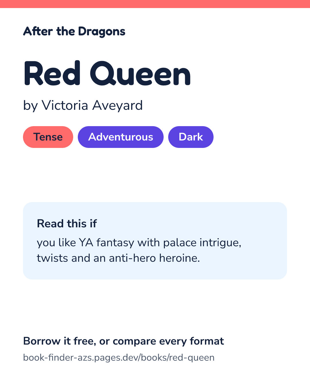 Share card for Red Queen