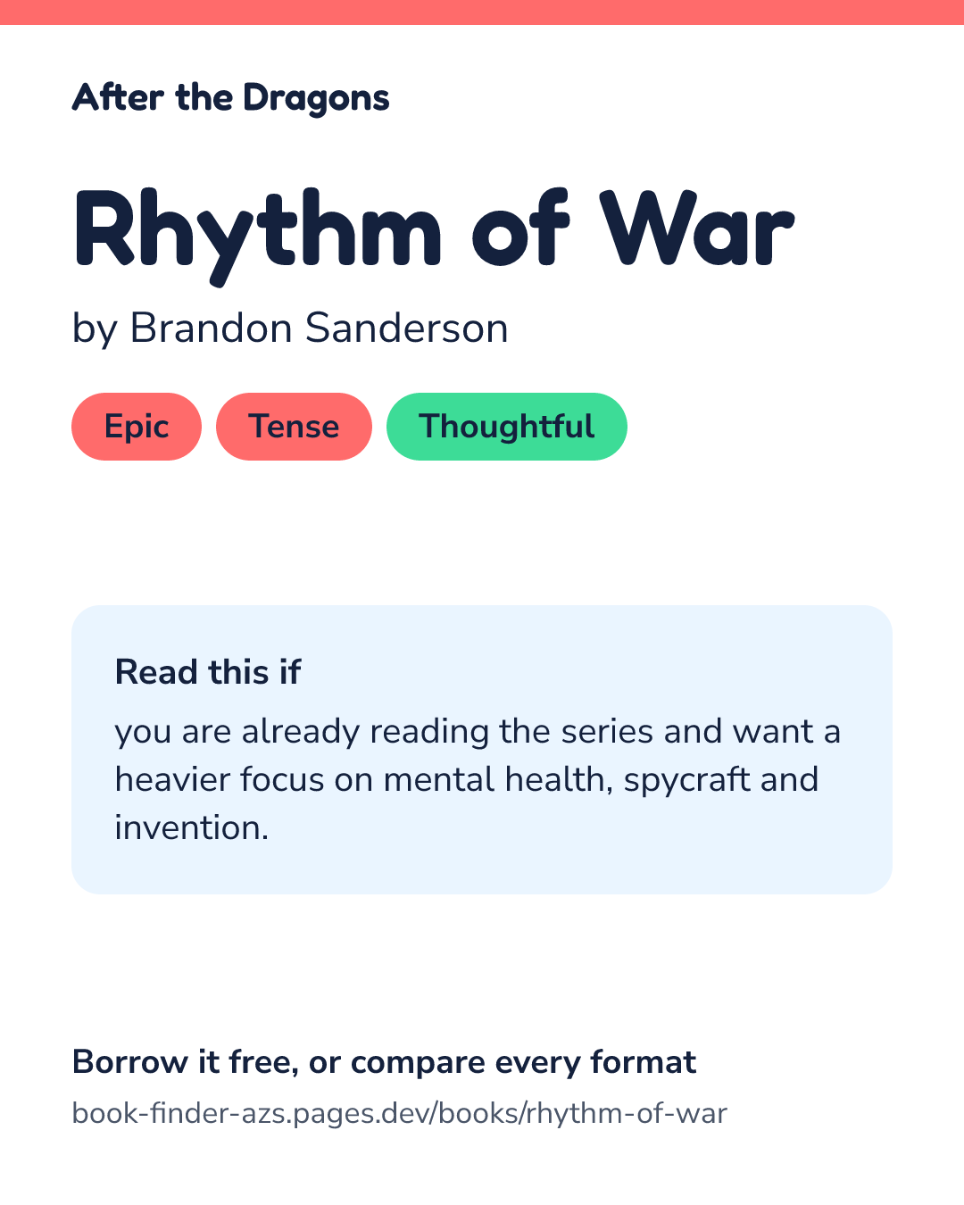 Share card for Rhythm of War