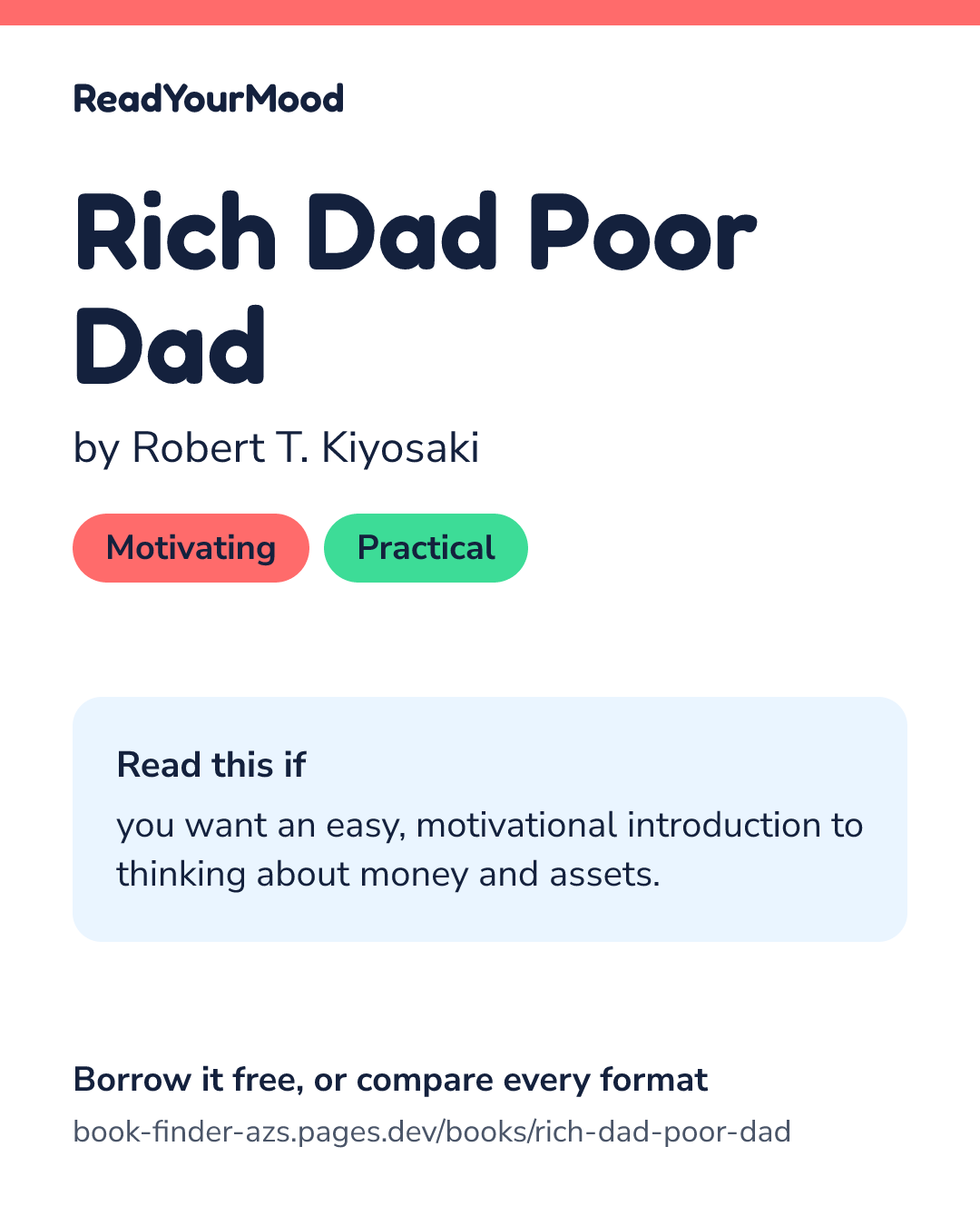 Share card for Rich Dad Poor Dad