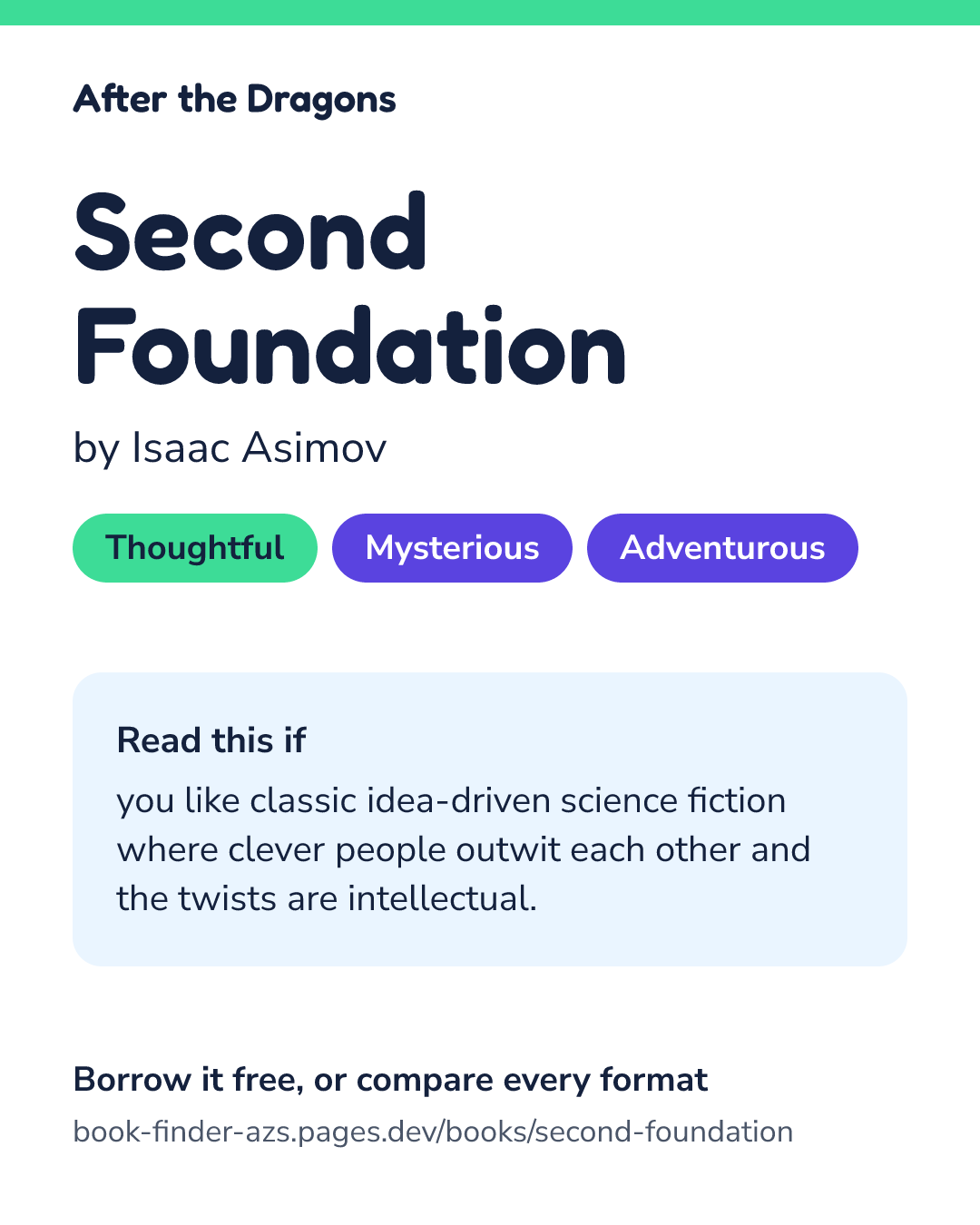 Share card for Second Foundation