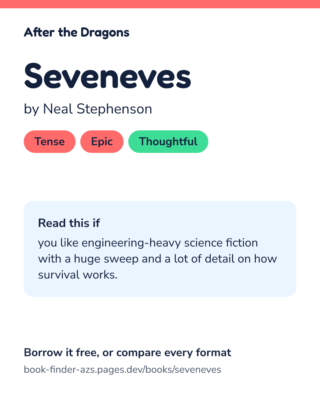 Share card for Seveneves