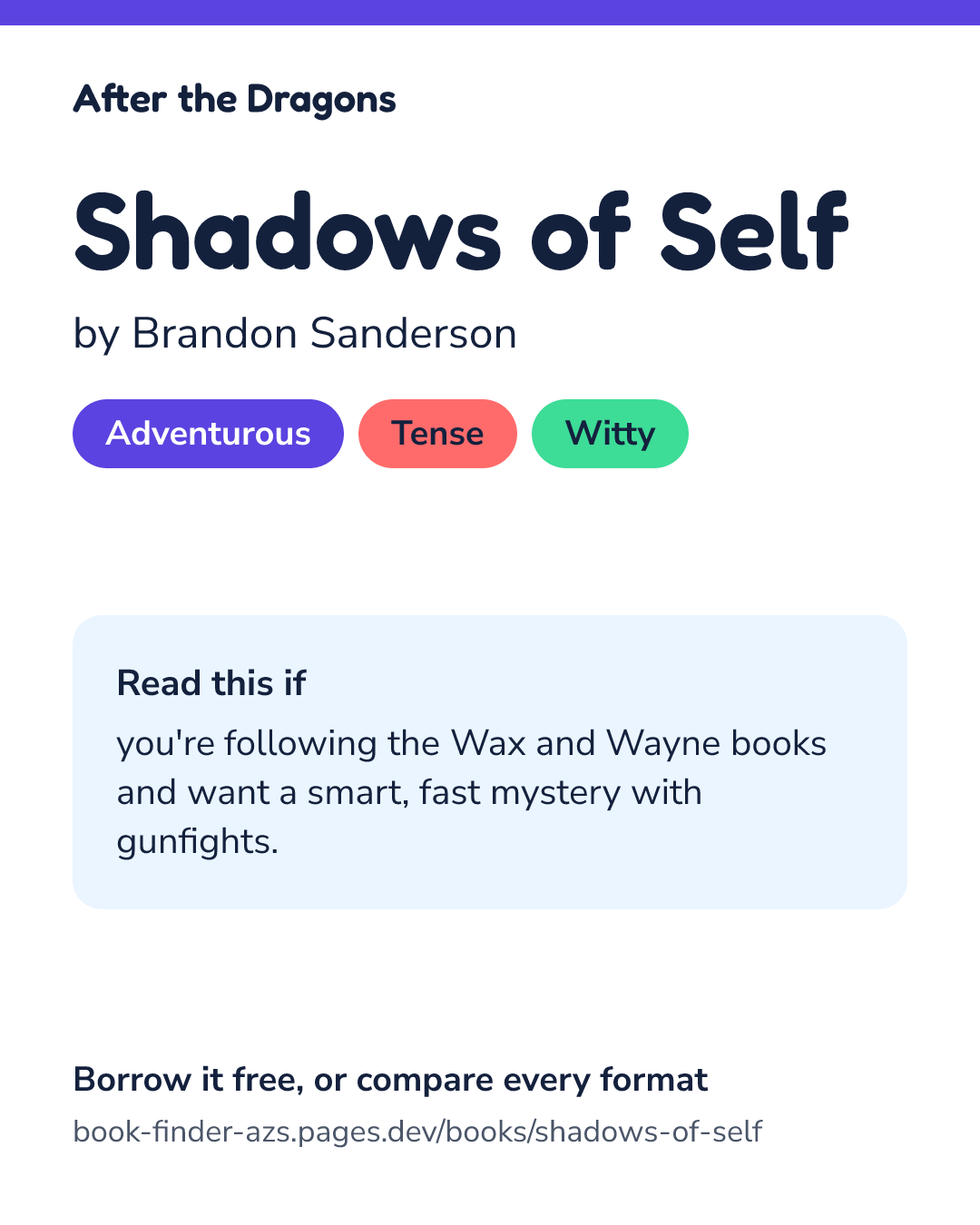 Share card for Shadows of Self