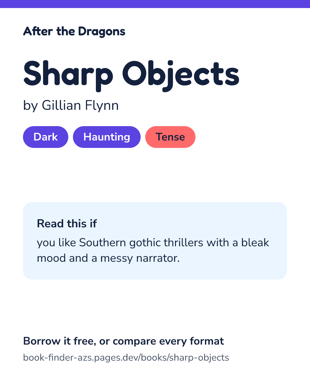 Share card for Sharp Objects