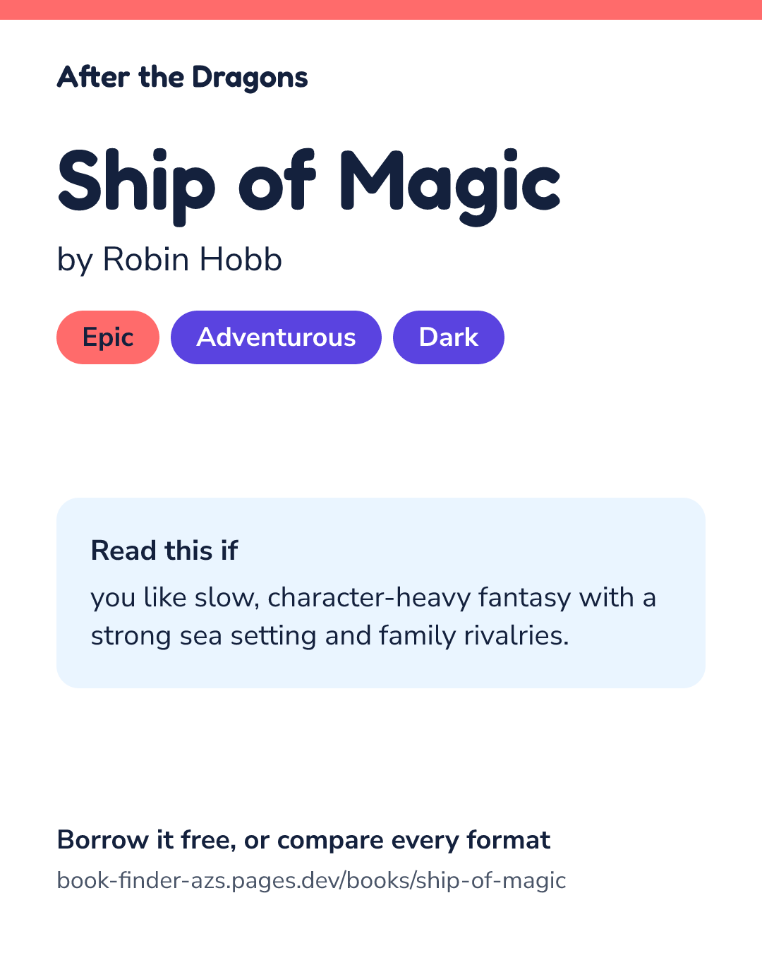 Share card for Ship of Magic