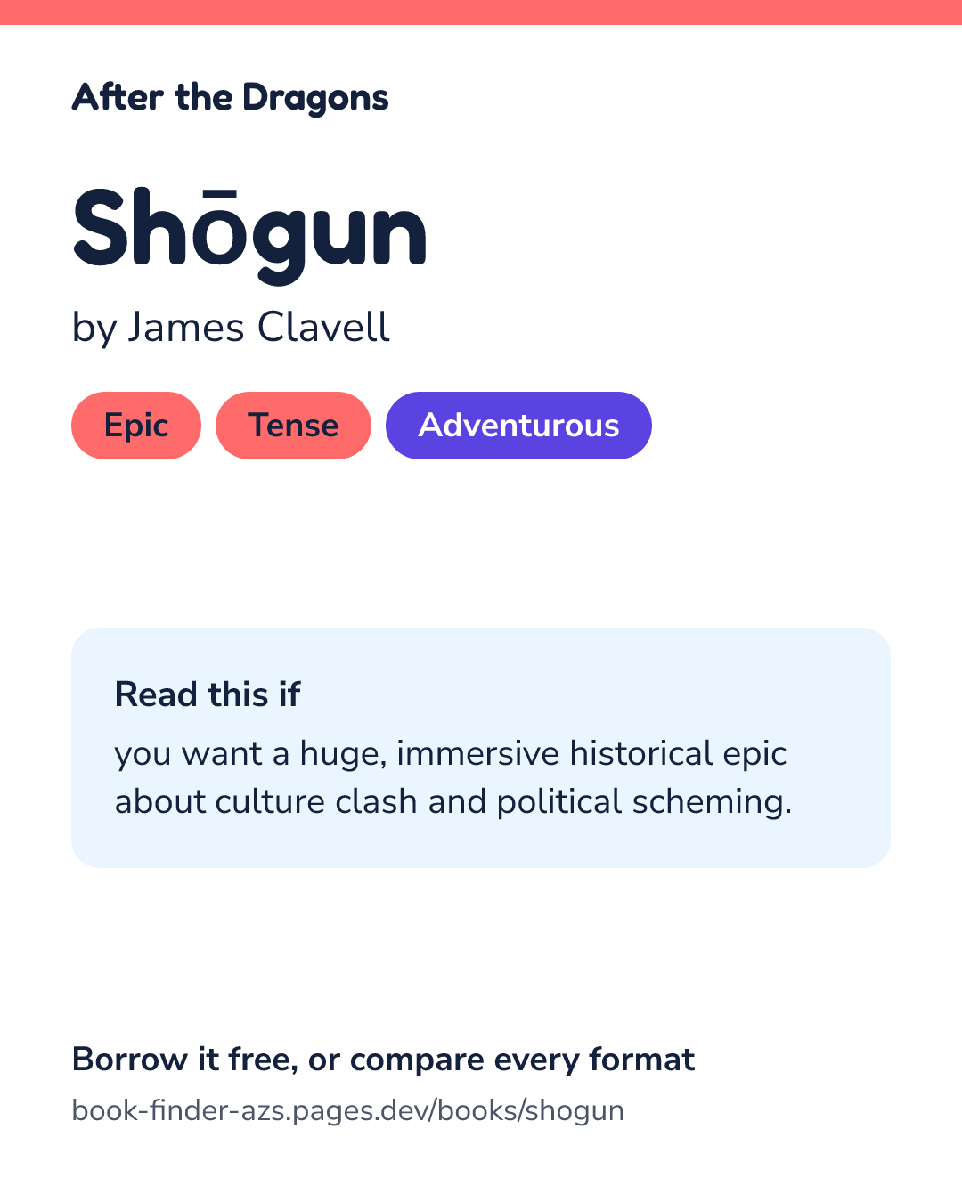Share card for Shōgun