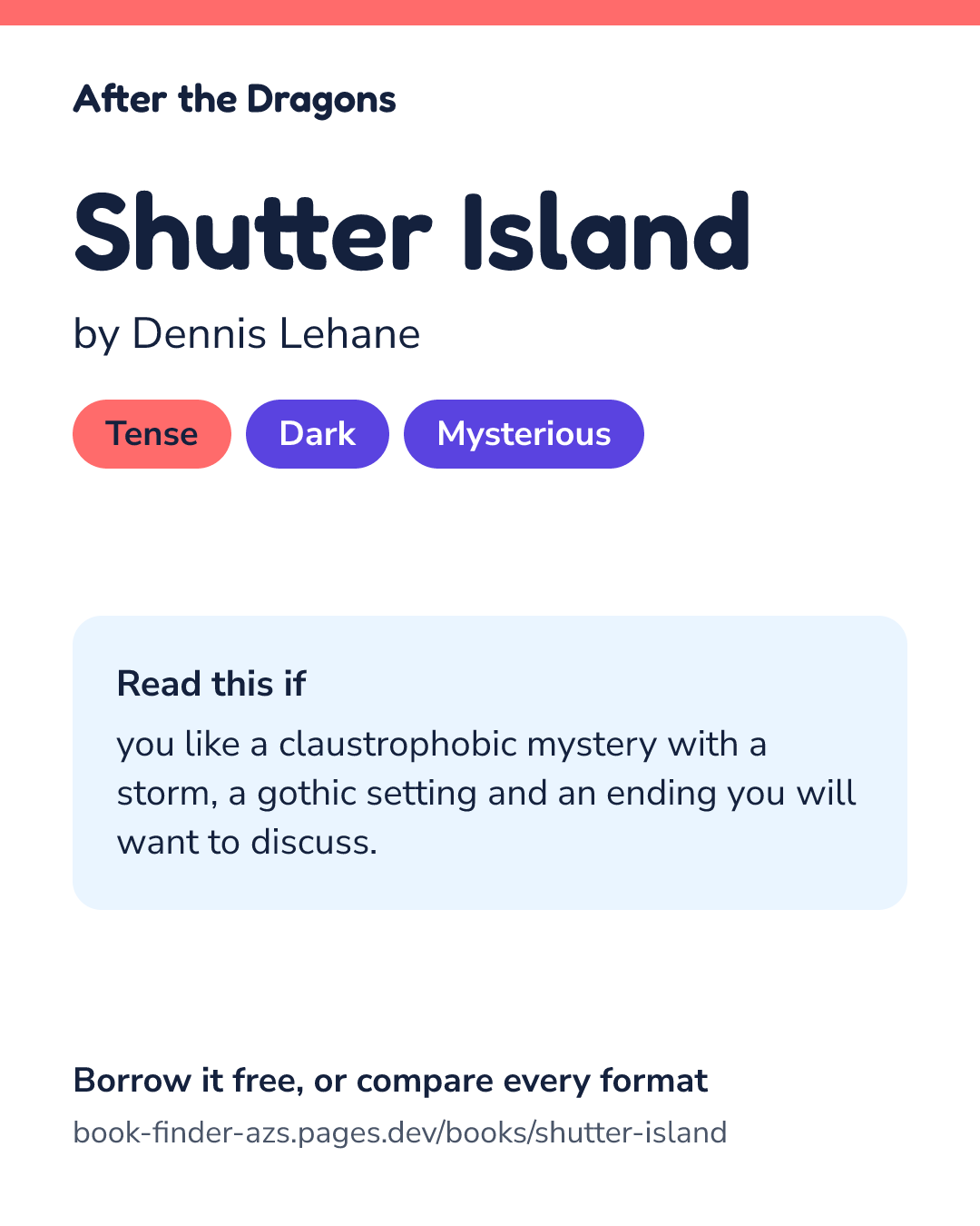 Share card for Shutter Island