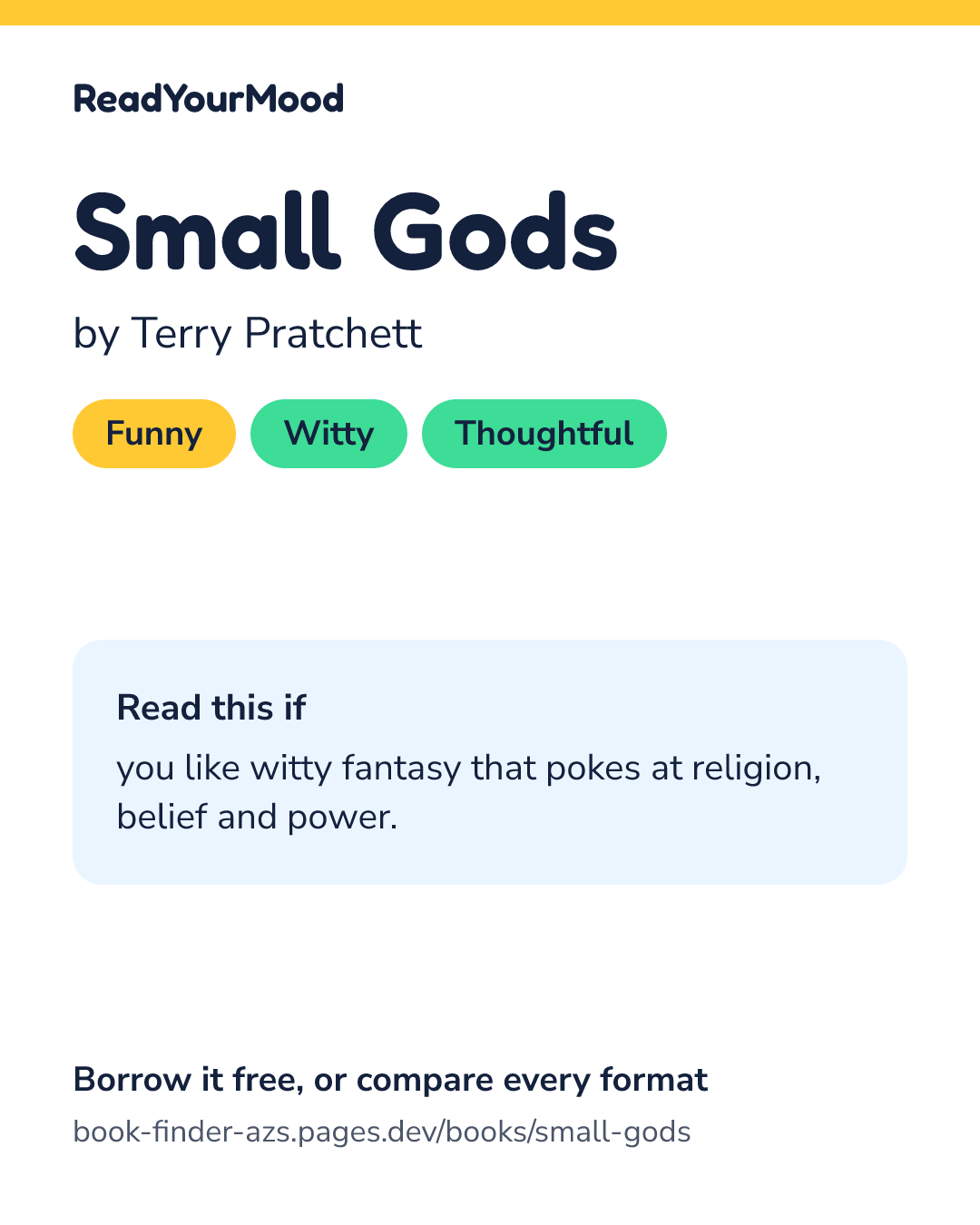 Share card for Small Gods