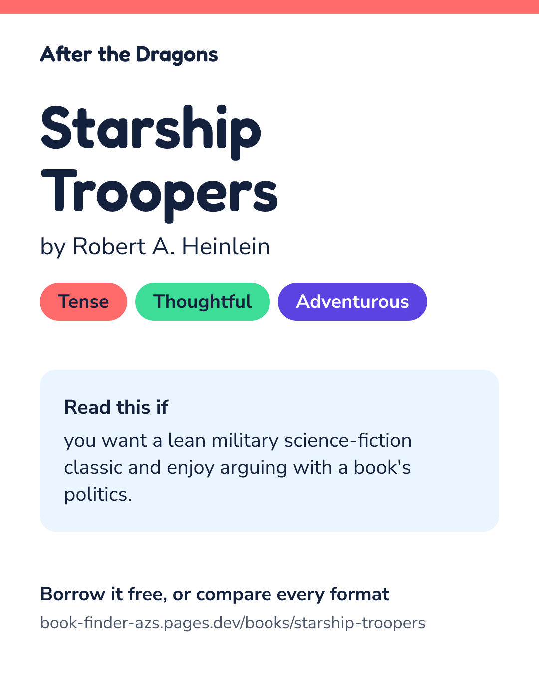 Share card for Starship Troopers