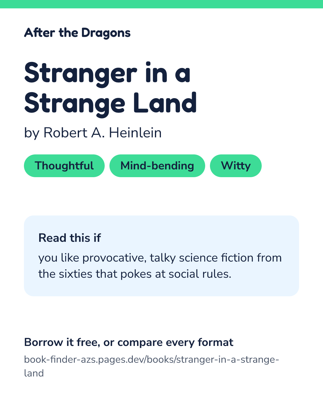 Share card for Stranger in a Strange Land