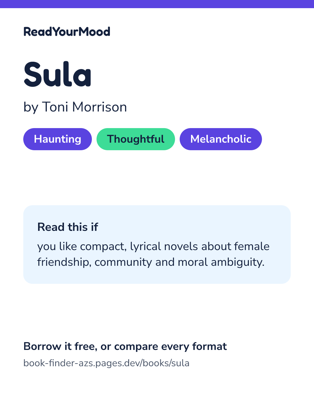 Share card for Sula