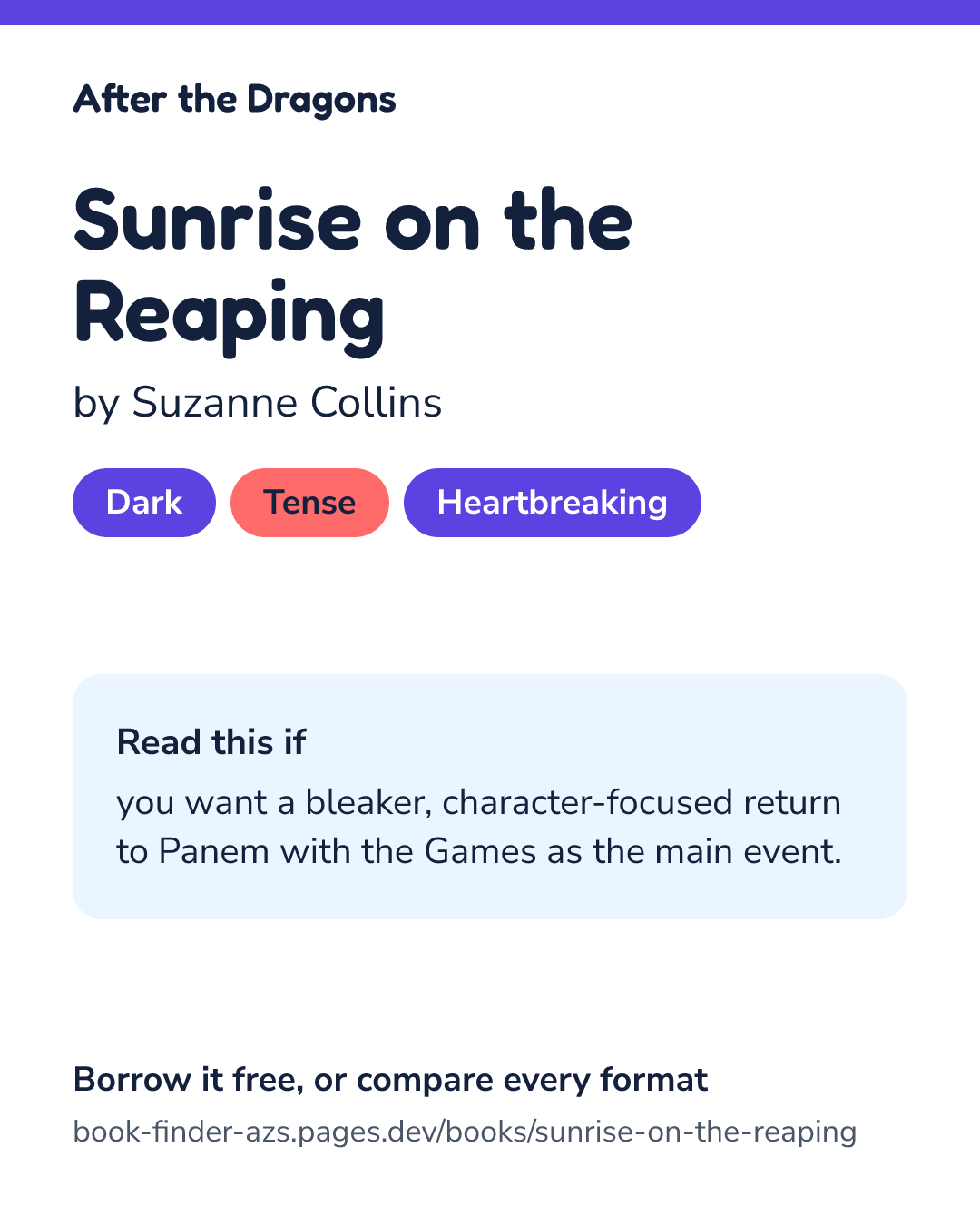 Share card for Sunrise on the Reaping
