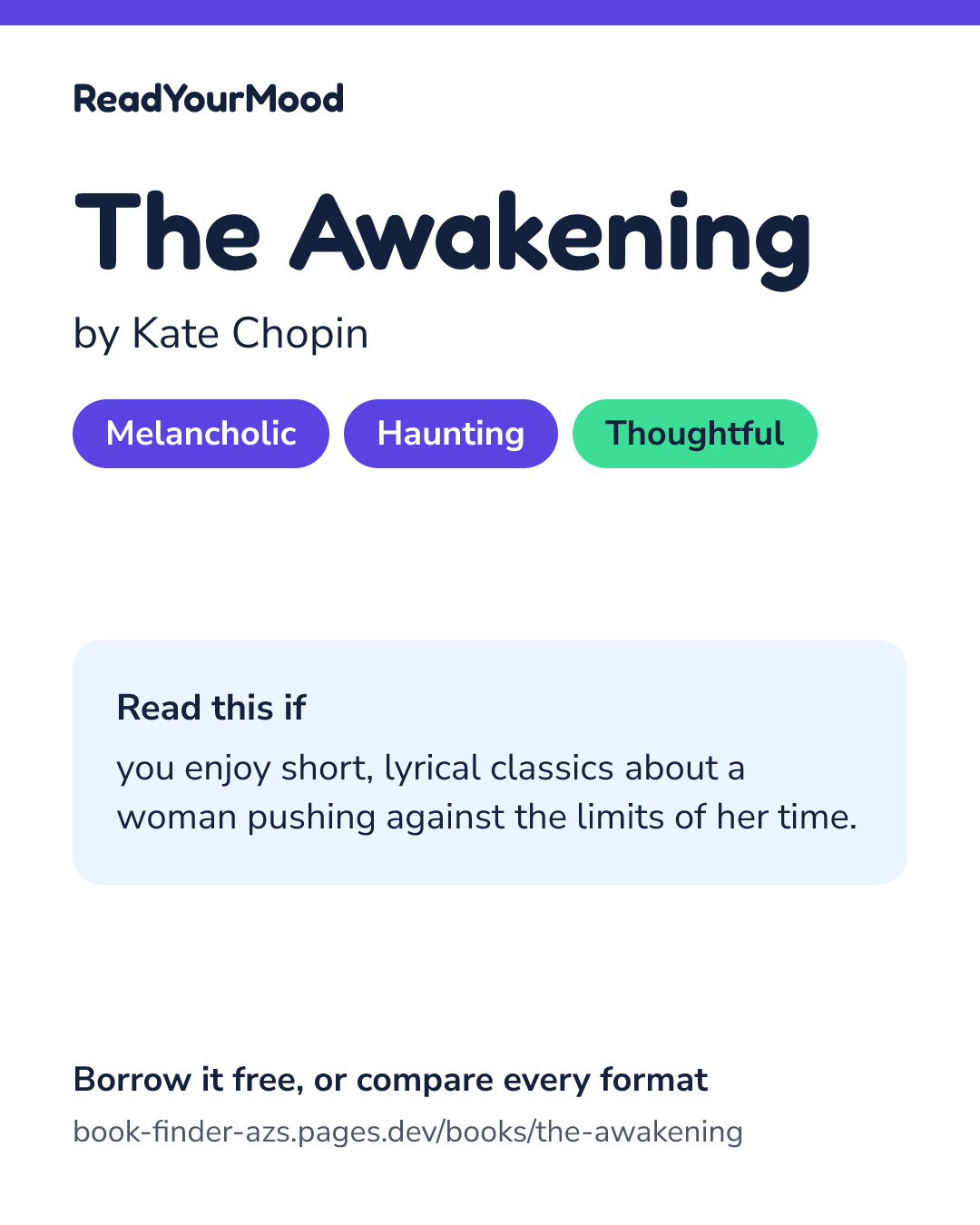 Share card for The Awakening