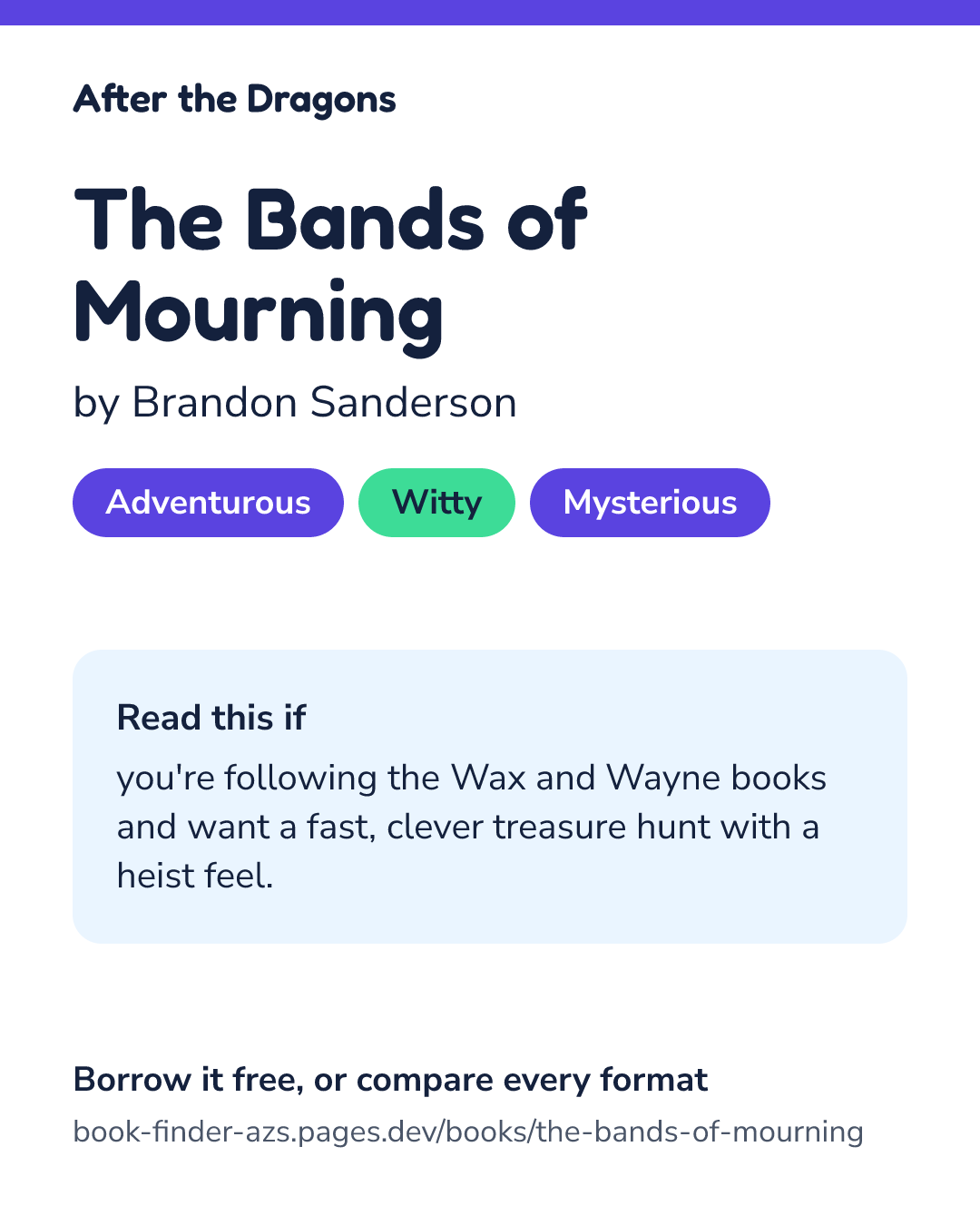 Share card for The Bands of Mourning