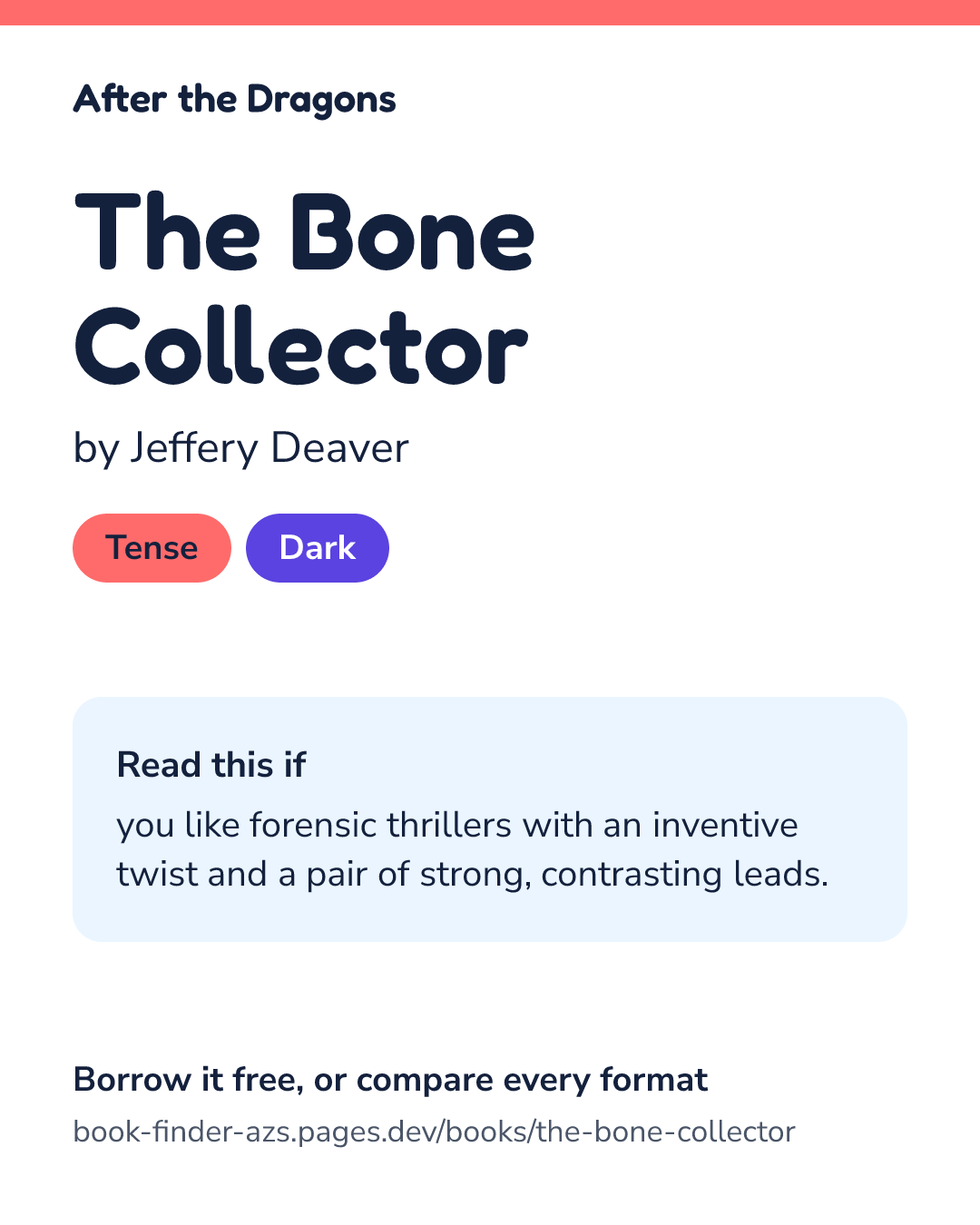 Share card for The Bone Collector
