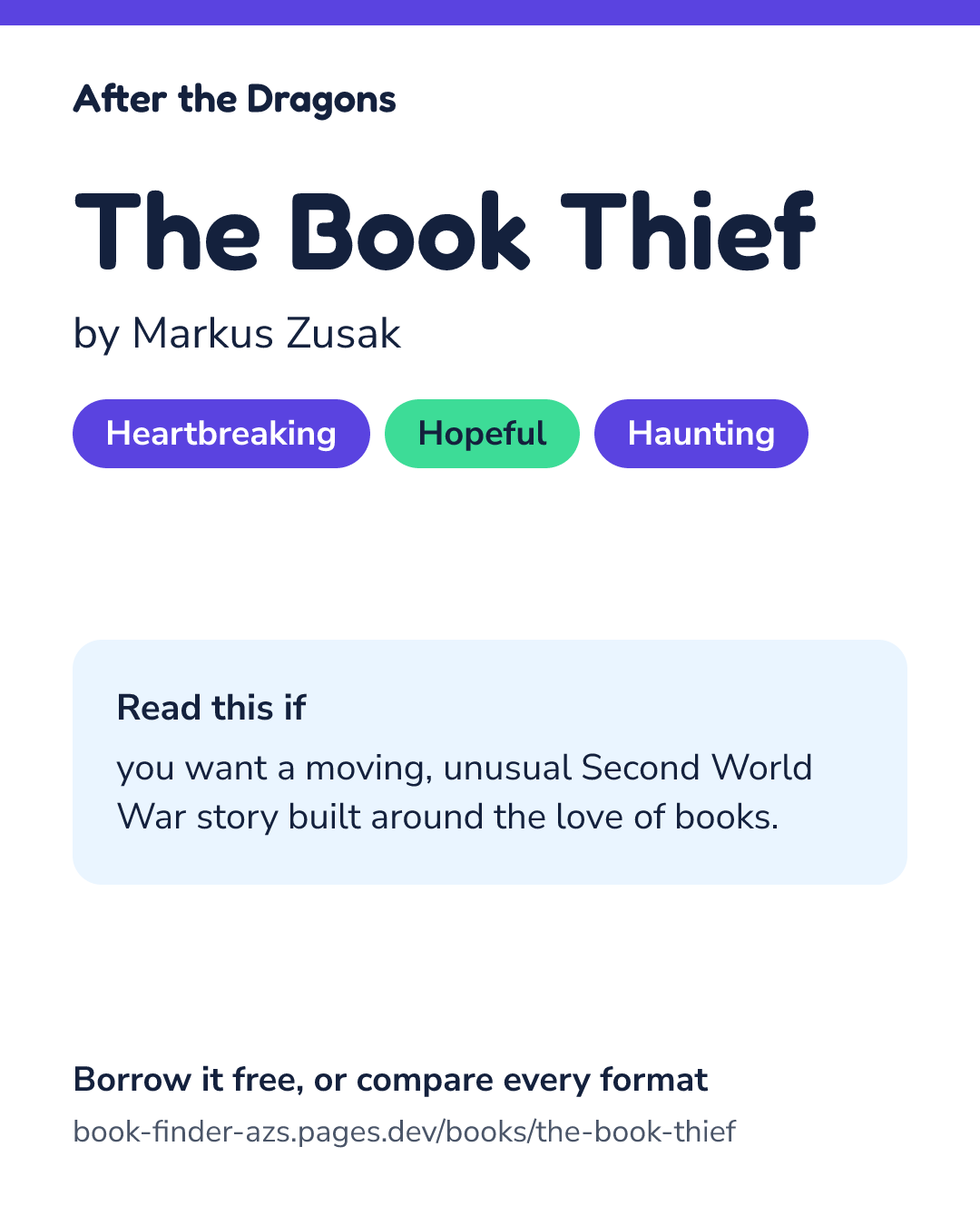 Share card for The Book Thief