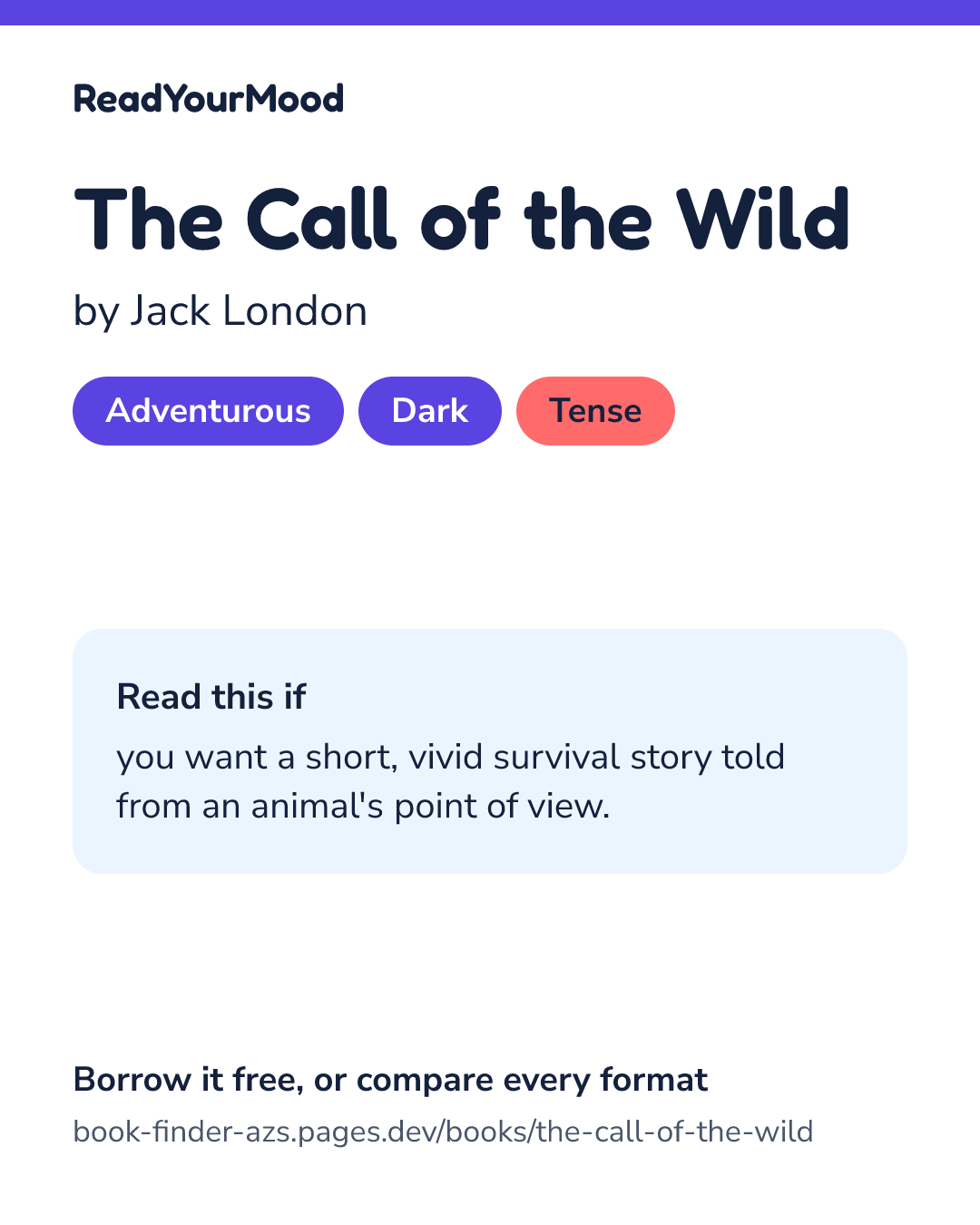 Share card for The Call of the Wild