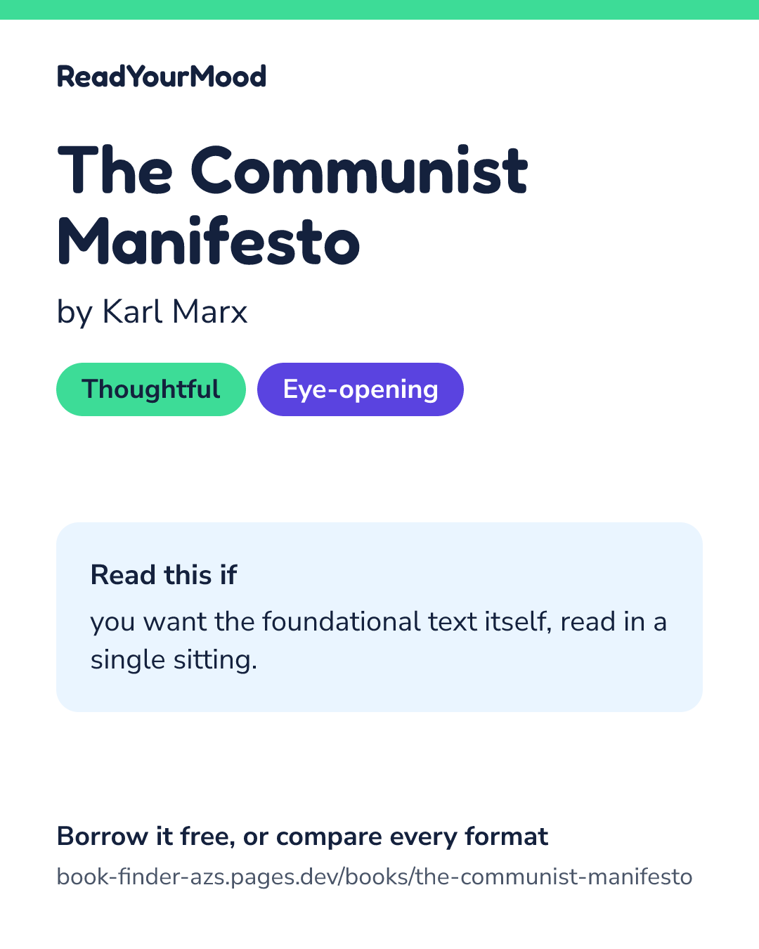 Share card for The Communist Manifesto