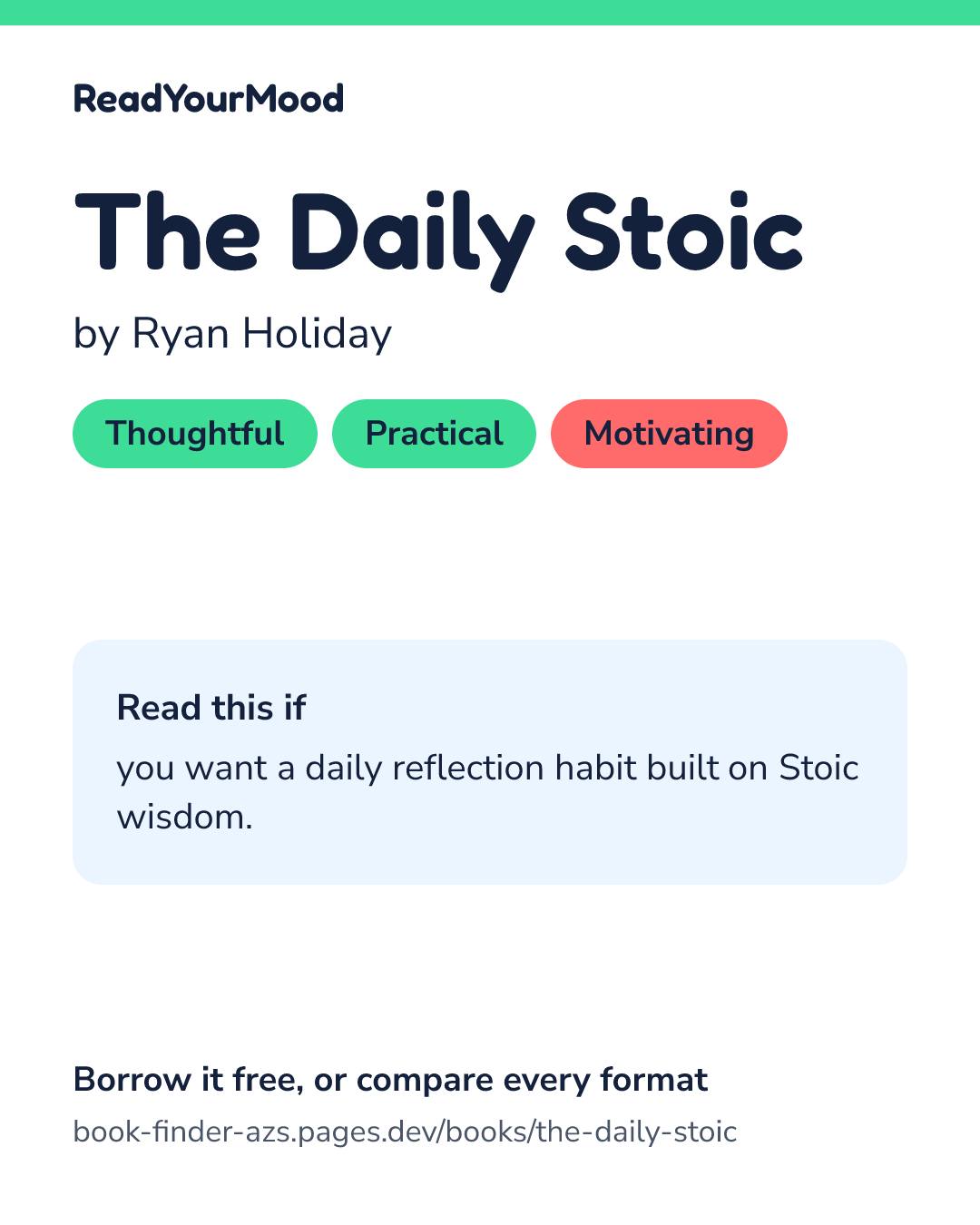 Share card for The Daily Stoic