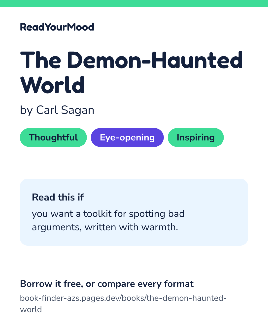 Share card for The Demon-Haunted World