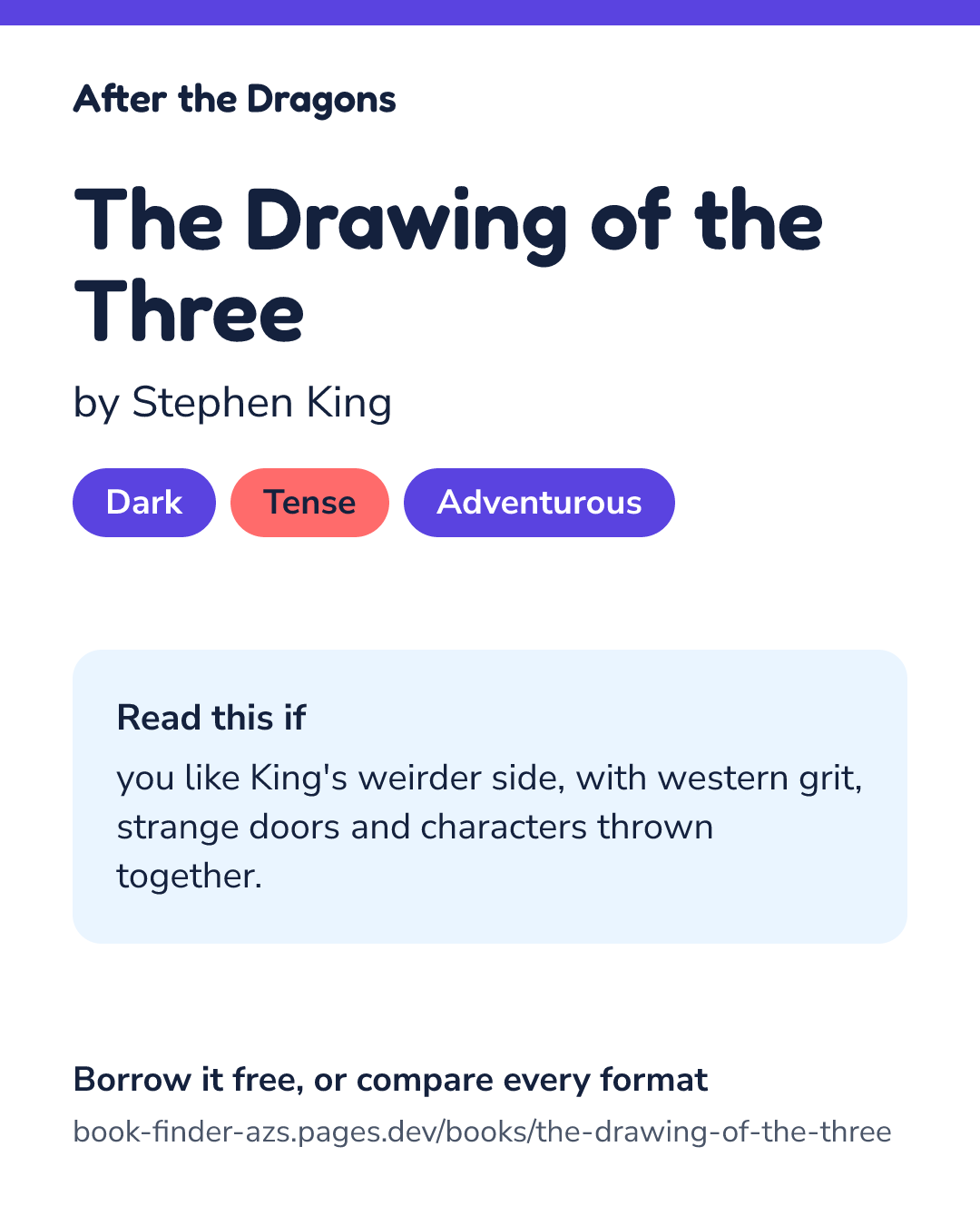 Share card for The Drawing of the Three