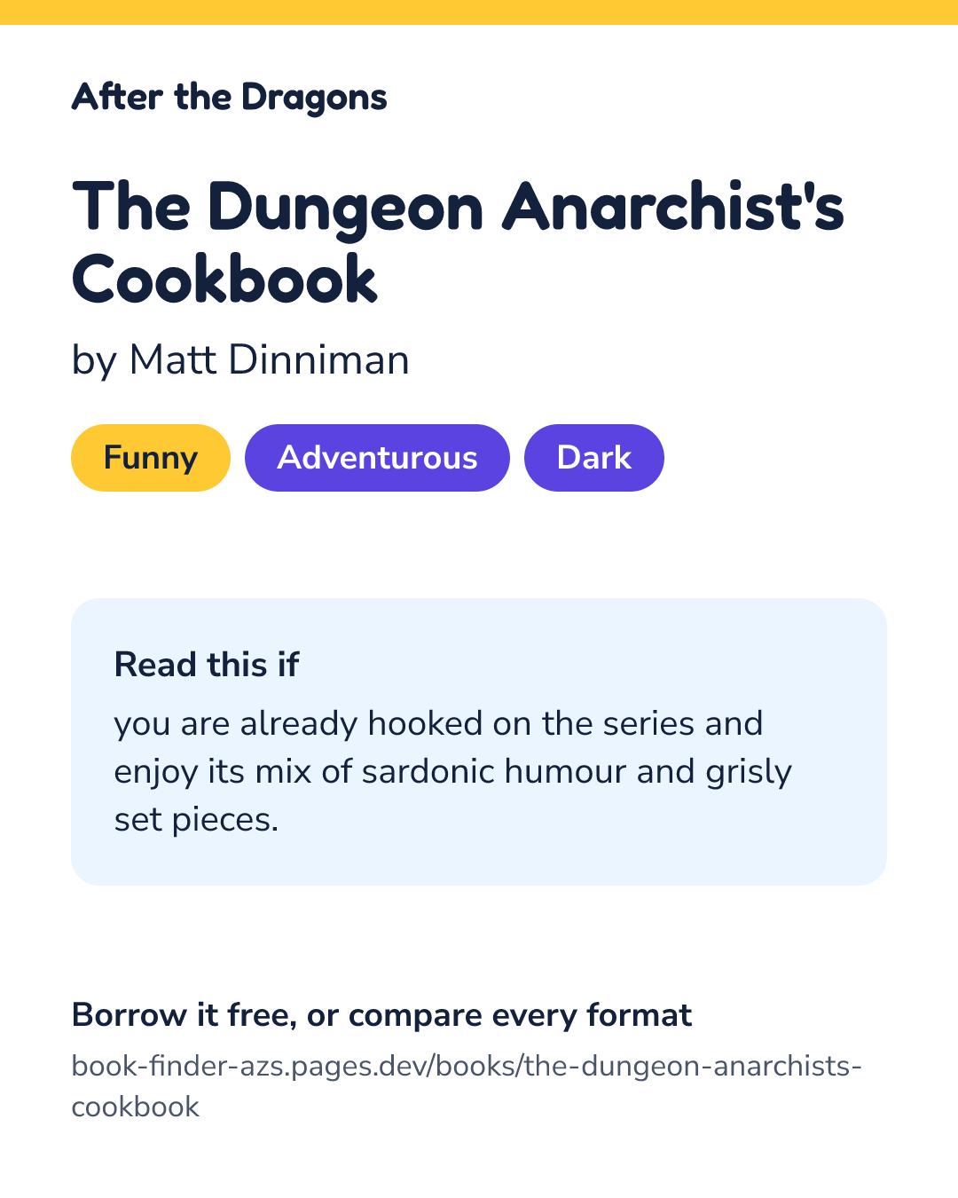 Share card for The Dungeon Anarchist's Cookbook