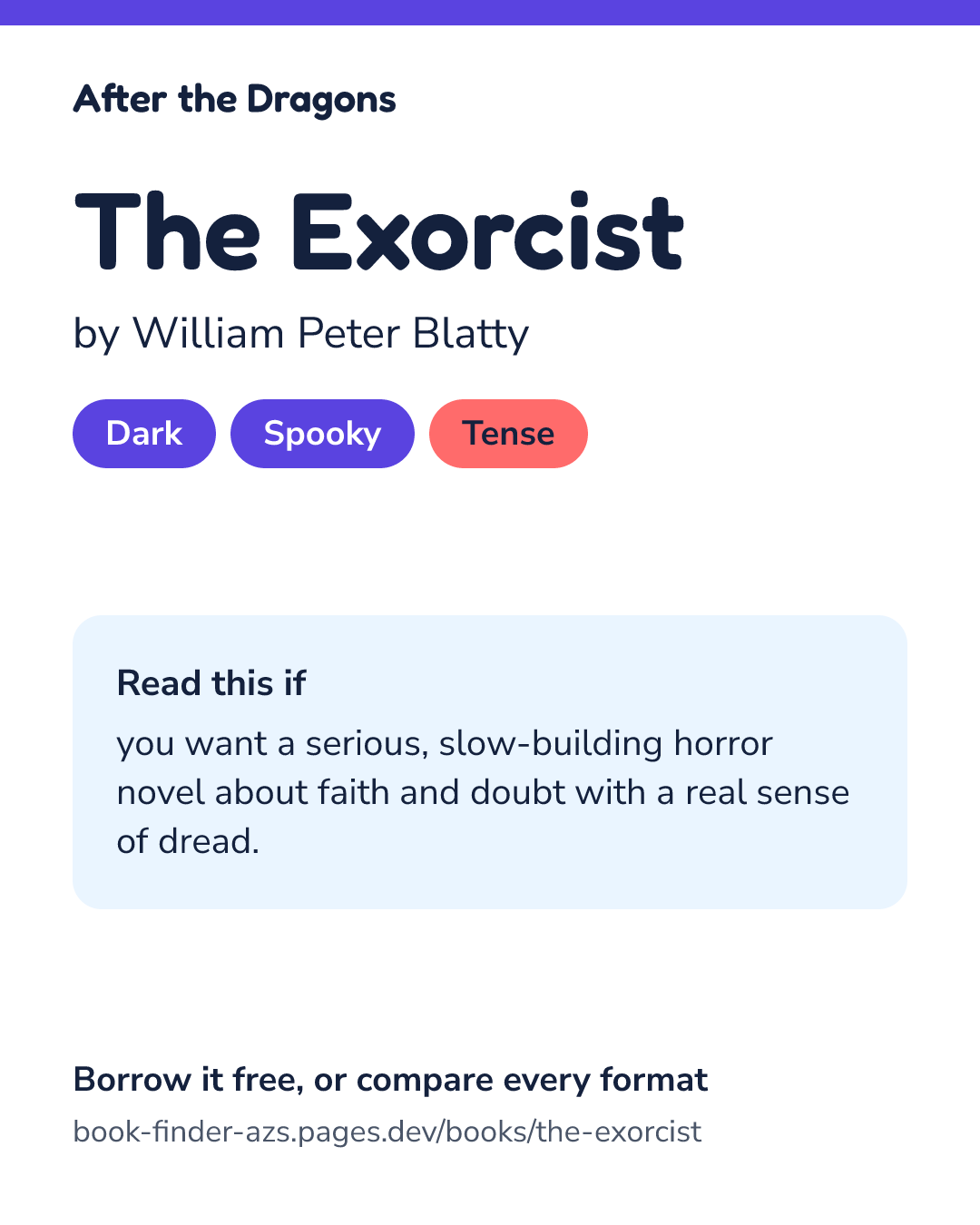 Share card for The Exorcist
