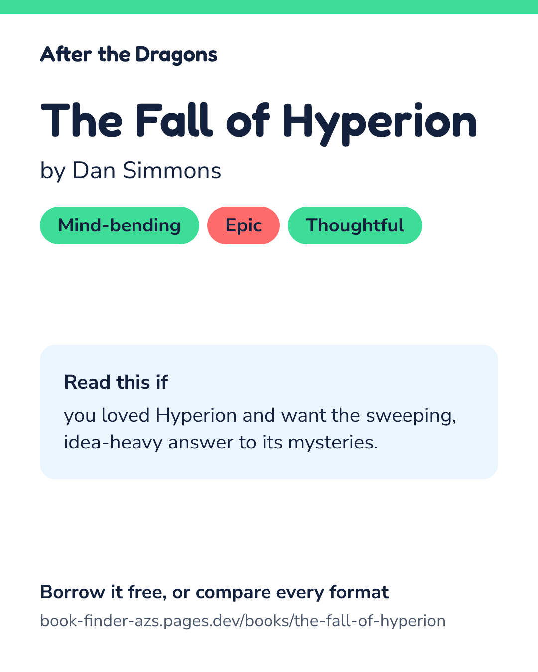 Share card for The Fall of Hyperion